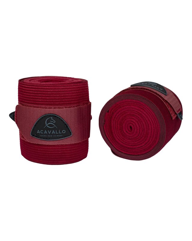 Elasticated exercise bandages fleece