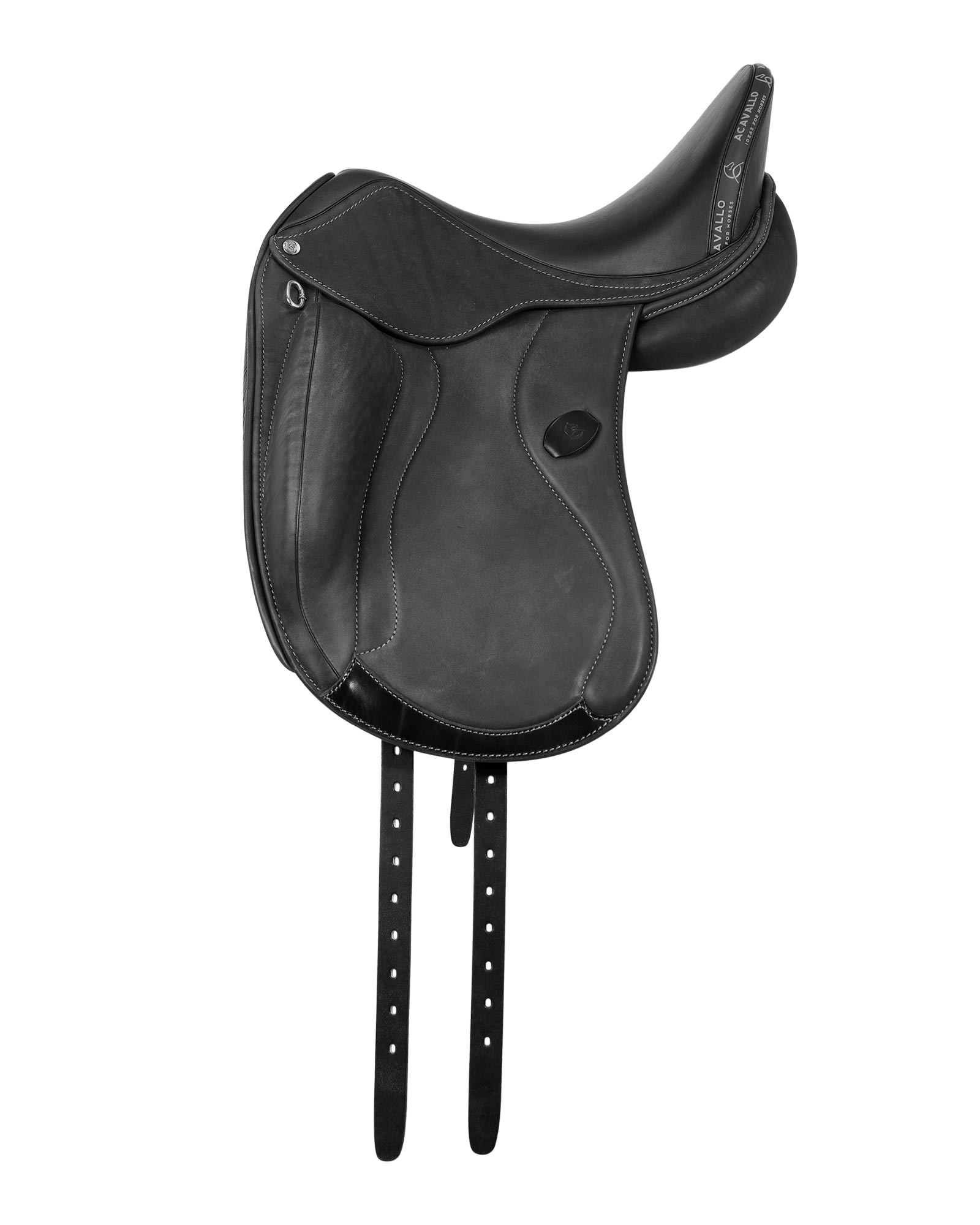 Mantegna dressage saddle long knee blocks