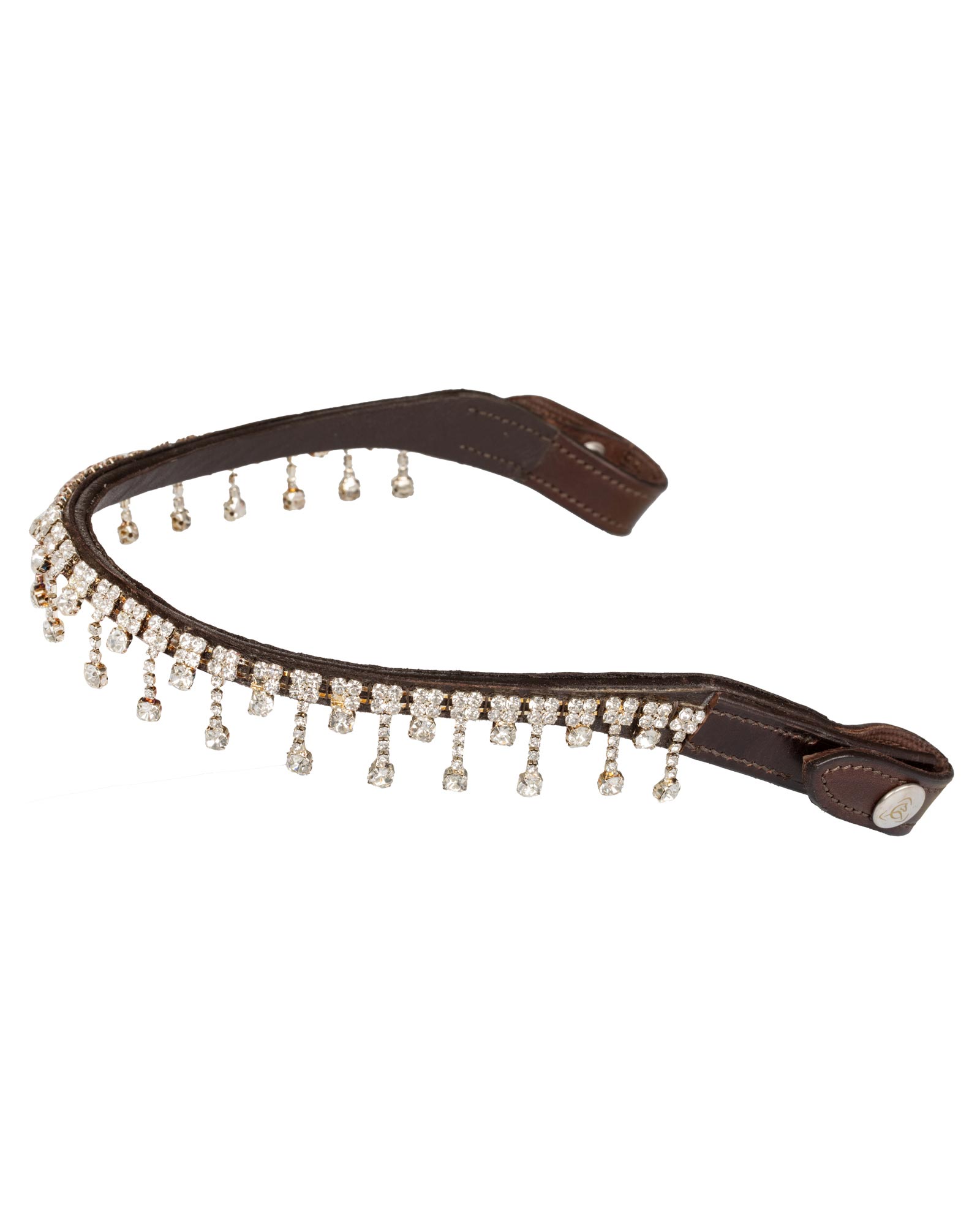 Queen browband calfskin & crystals