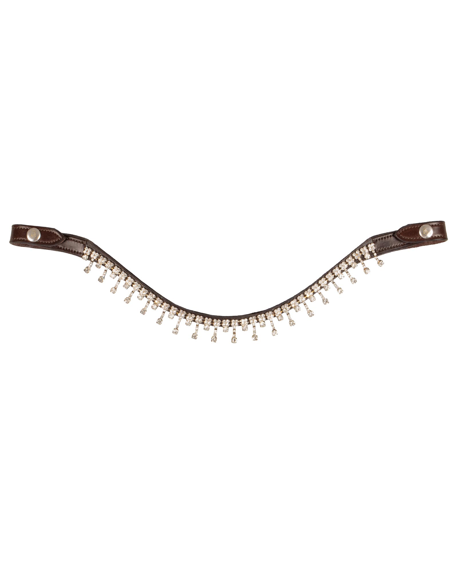 Queen browband calfskin & crystals