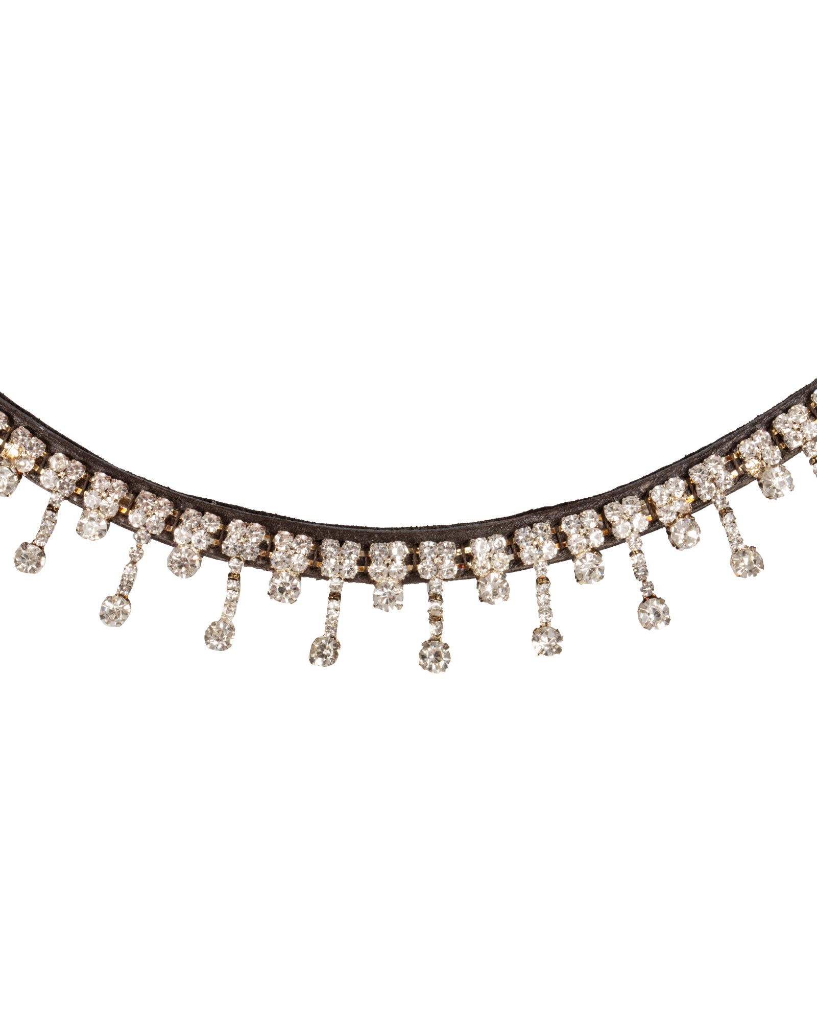 Queen browband calfskin & crystals