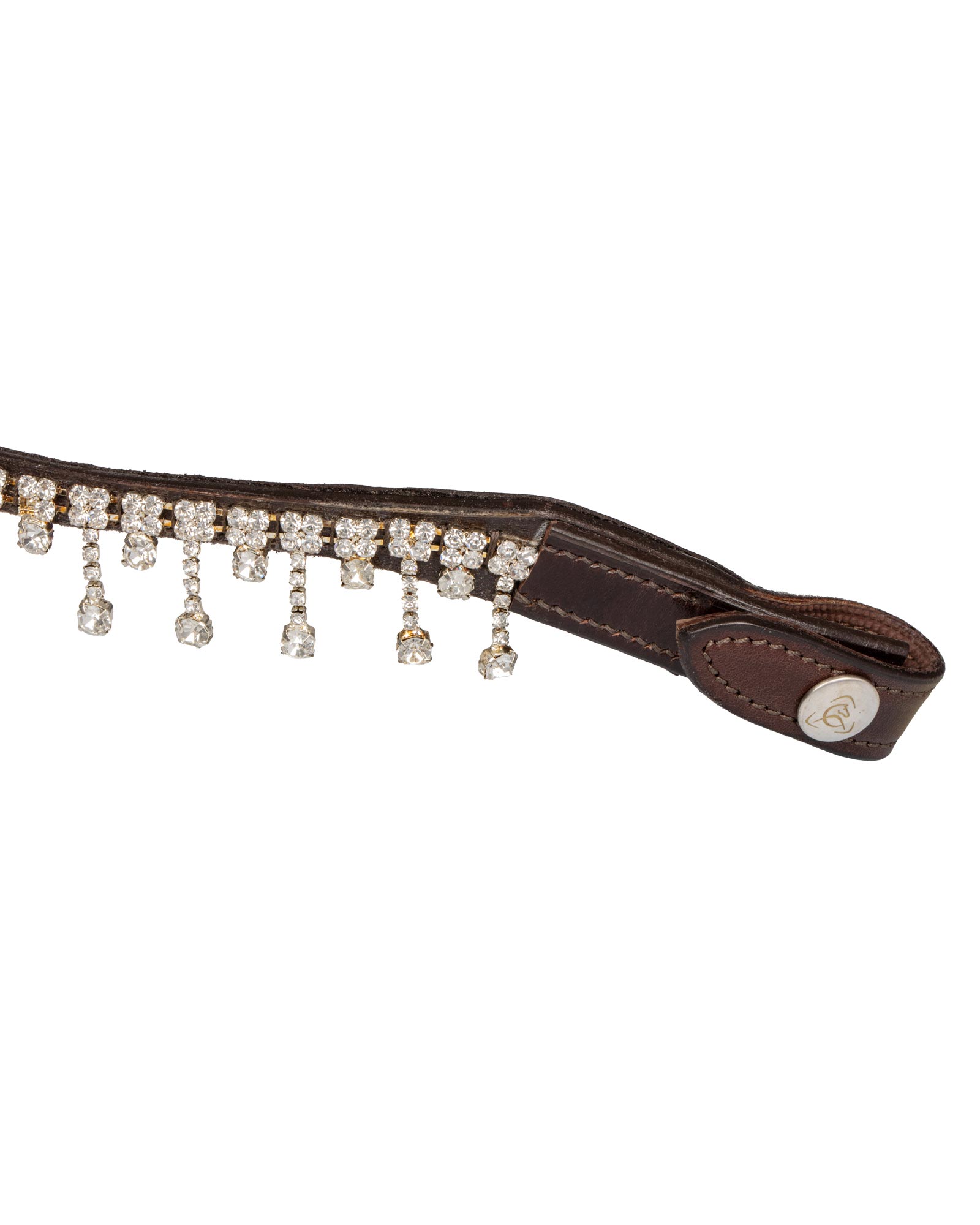 Queen browband calfskin & crystals