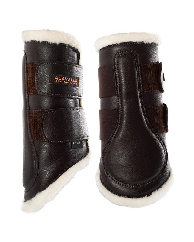 Gamaschen Vorderbeine Eco-Leder & Eco-Fell