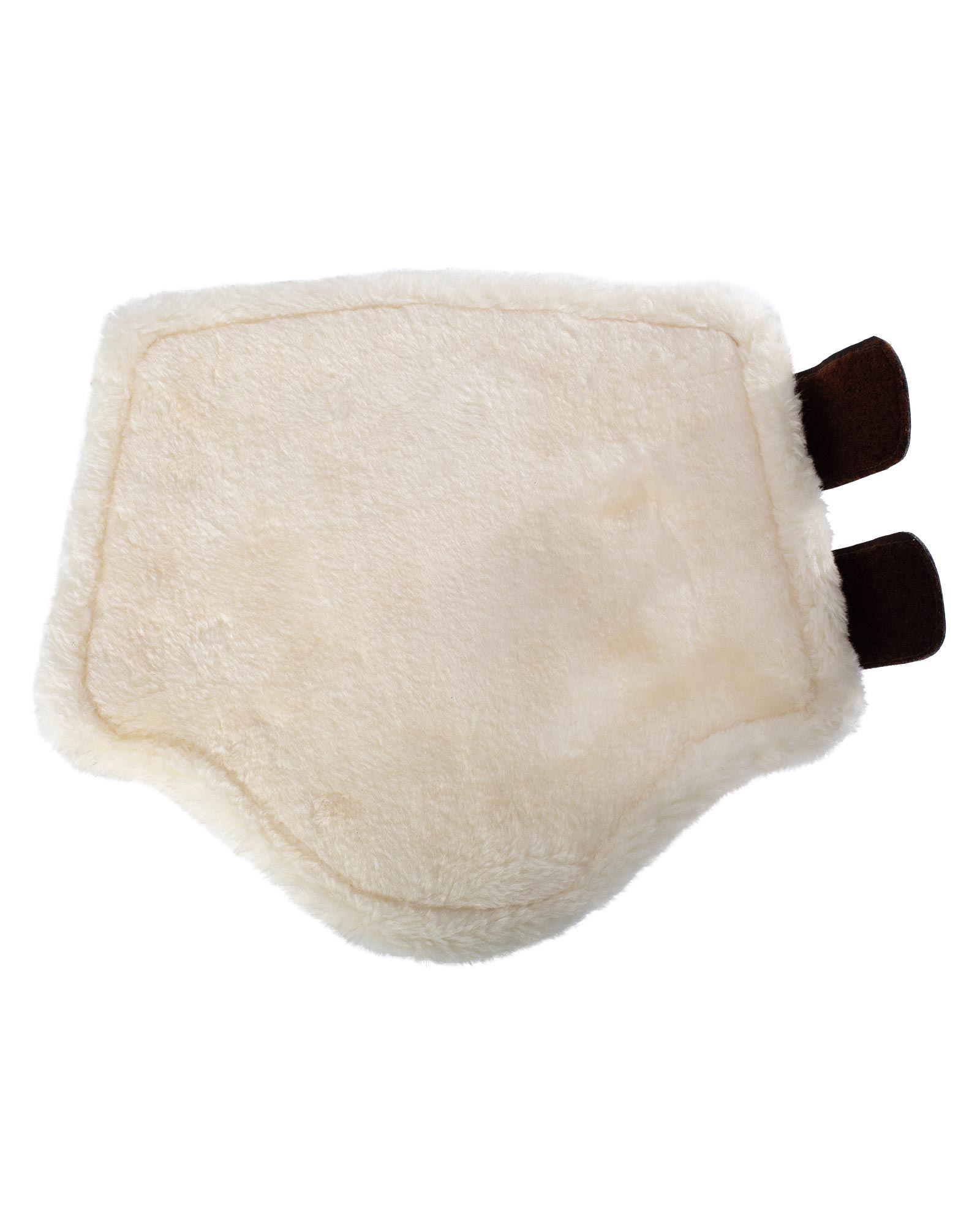 Front brushing boots faux sheepskin & hook-and-loop closure