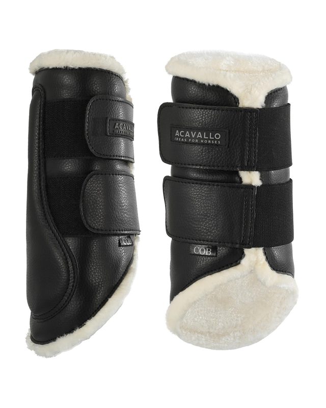 Gamaschen Vorderbeine Eco-Leder & Eco-Fell