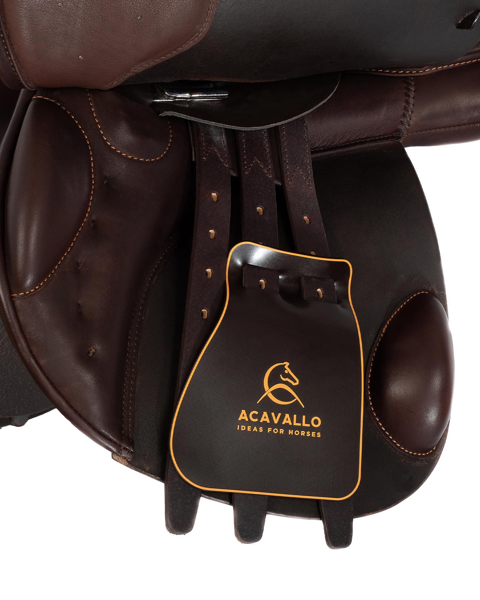 Selle De Saut Albion Kontact – Double Rabat, Taille 17 1/2 MW – Marron – Occasion