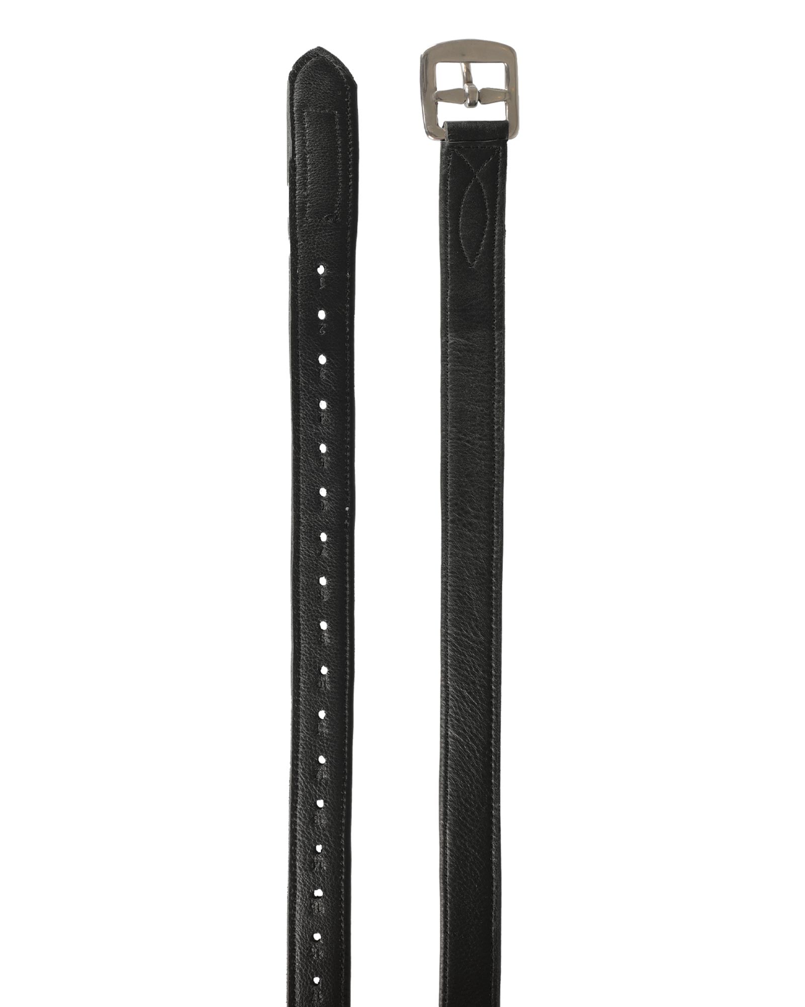 Calfskin stirrup leathers internal reinforcement