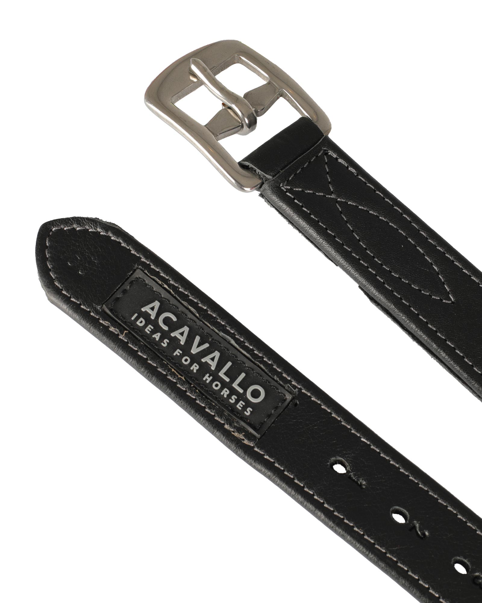 Calfskin stirrup leathers internal reinforcement