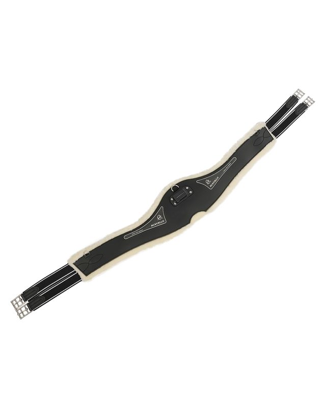 Jumping girth Classic gel PVC detachable faux sheepskin