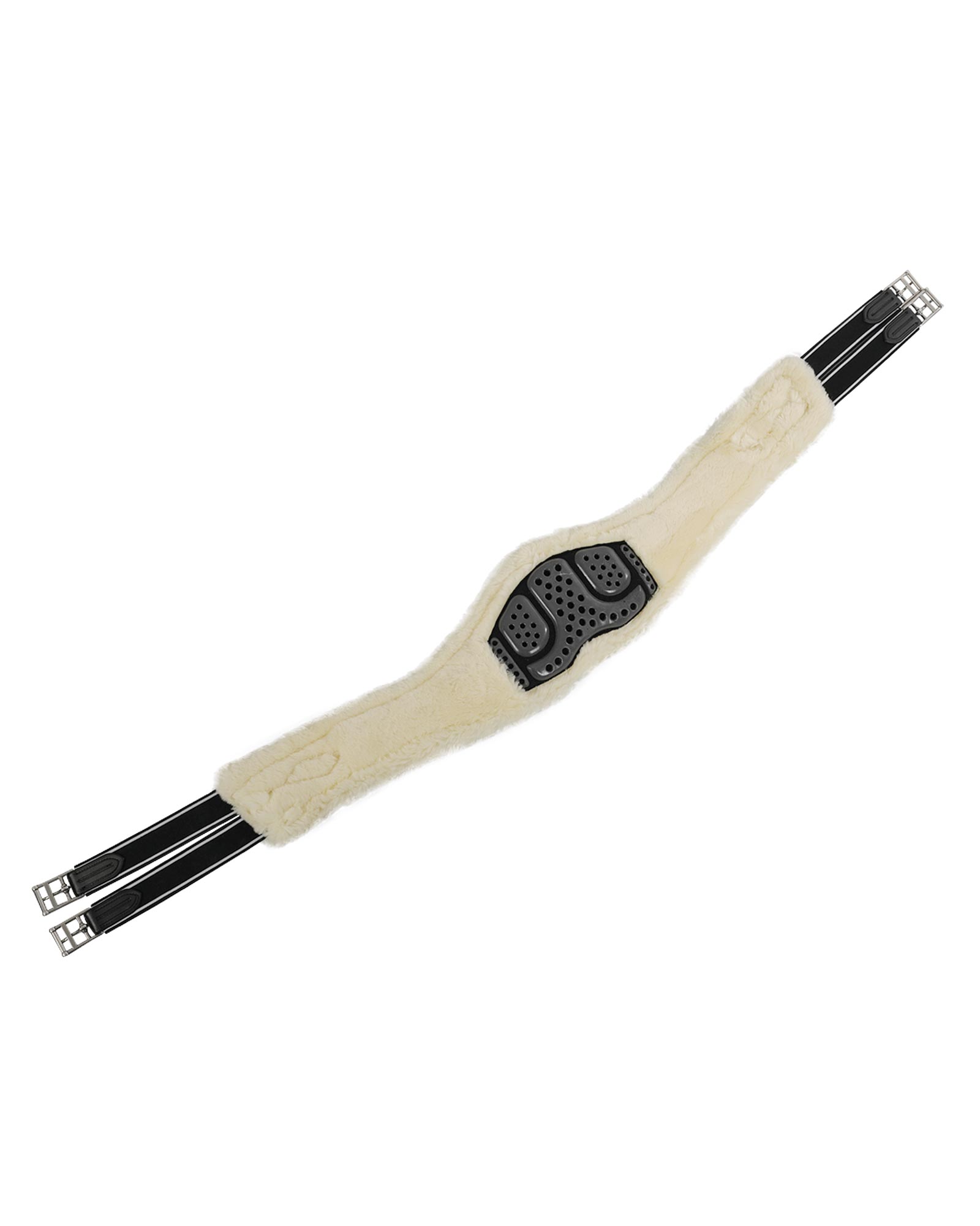 Jumping girth Classic gel PVC detachable faux sheepskin