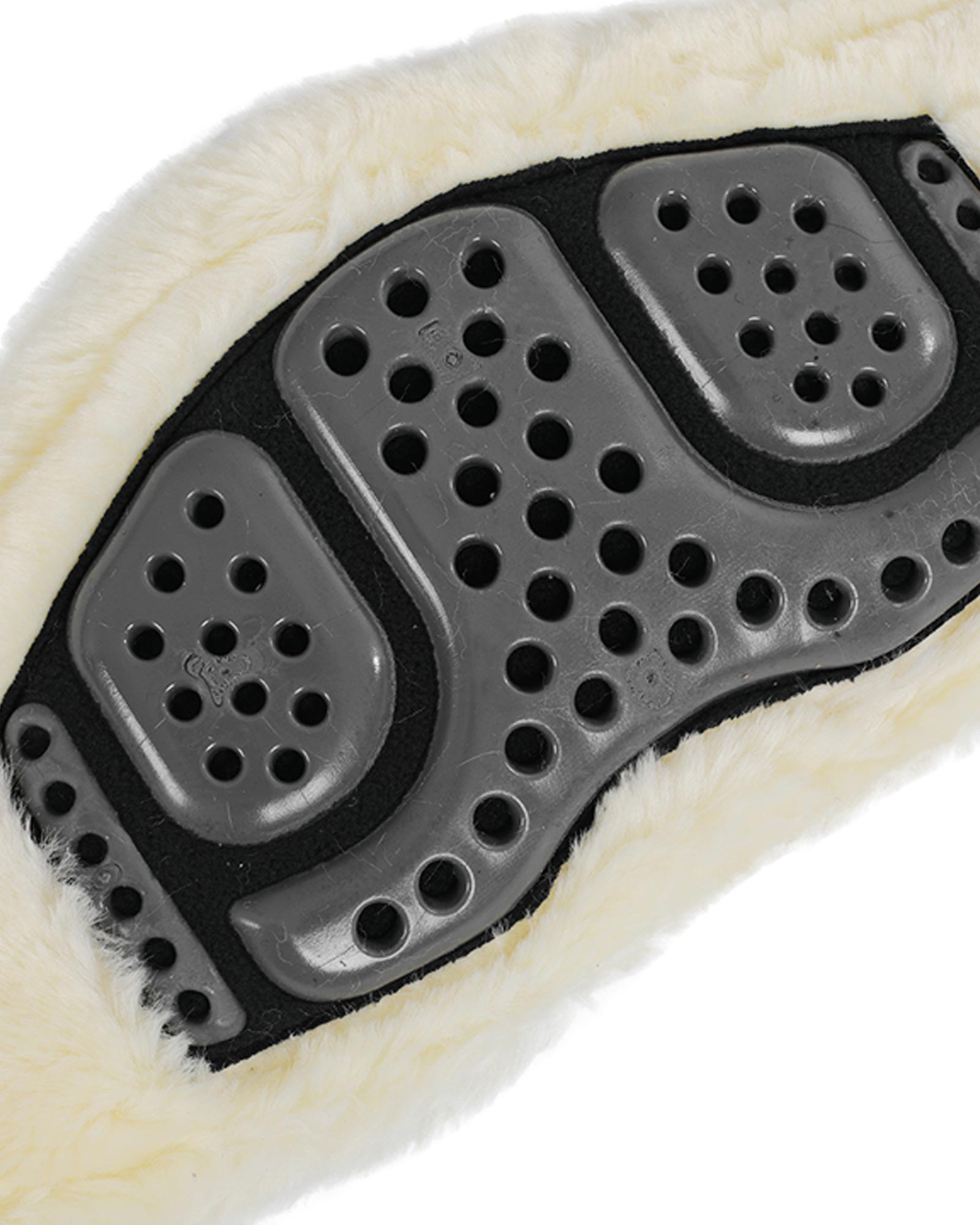 Jumping girth Classic gel PVC detachable faux sheepskin