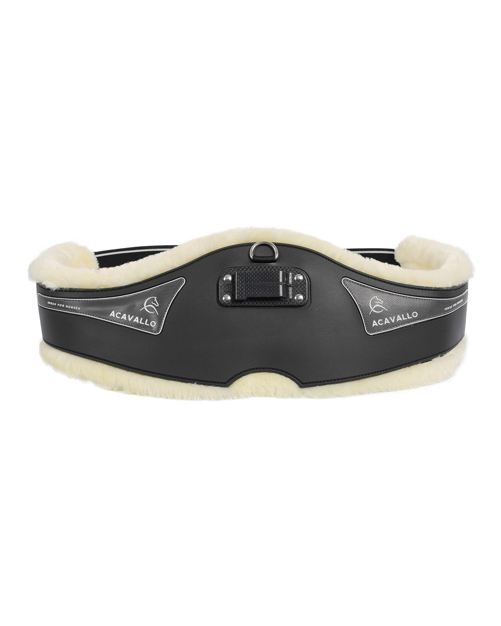 Jumping girth Classic gel PVC detachable faux sheepskin