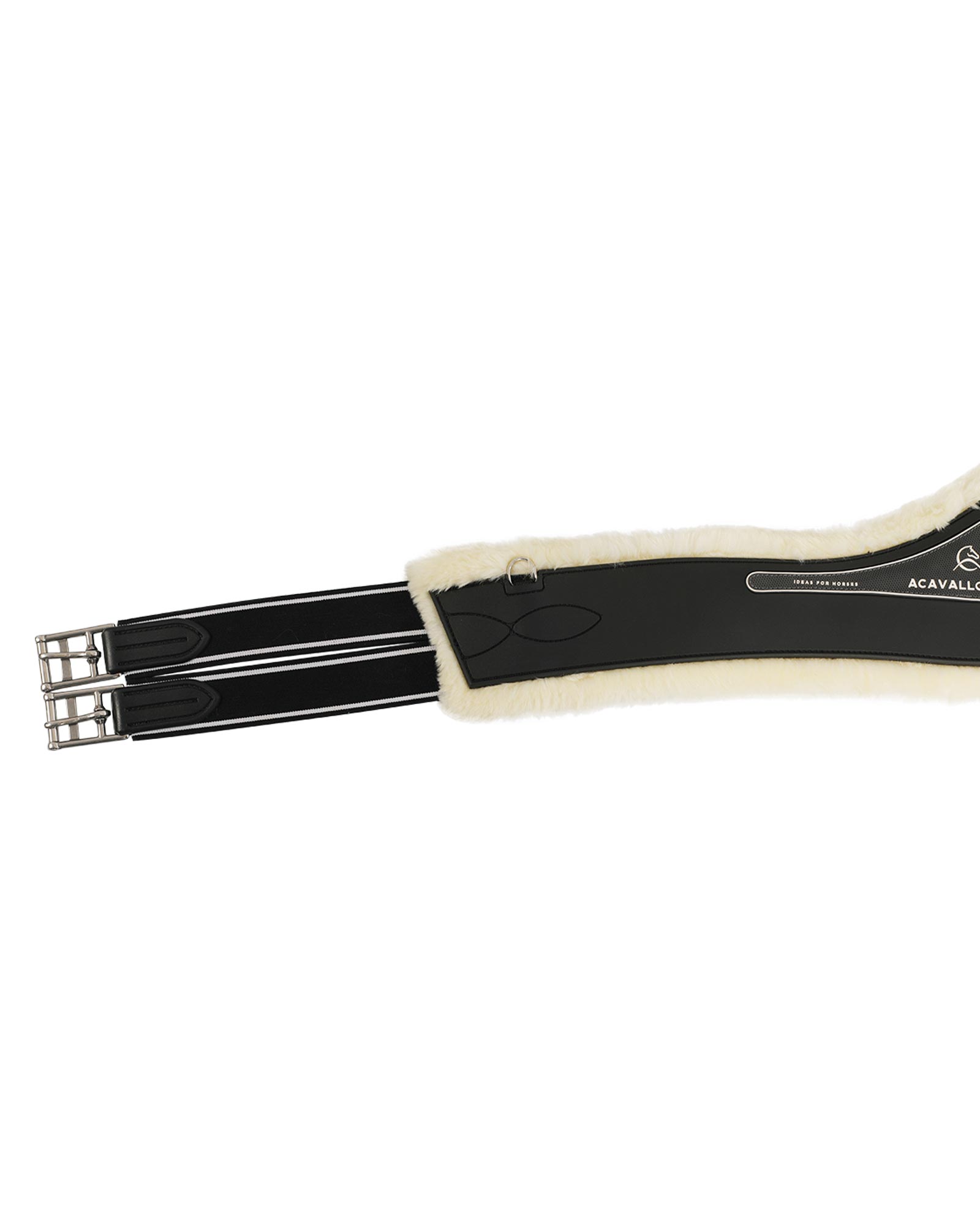Jumping girth Classic gel PVC detachable faux sheepskin