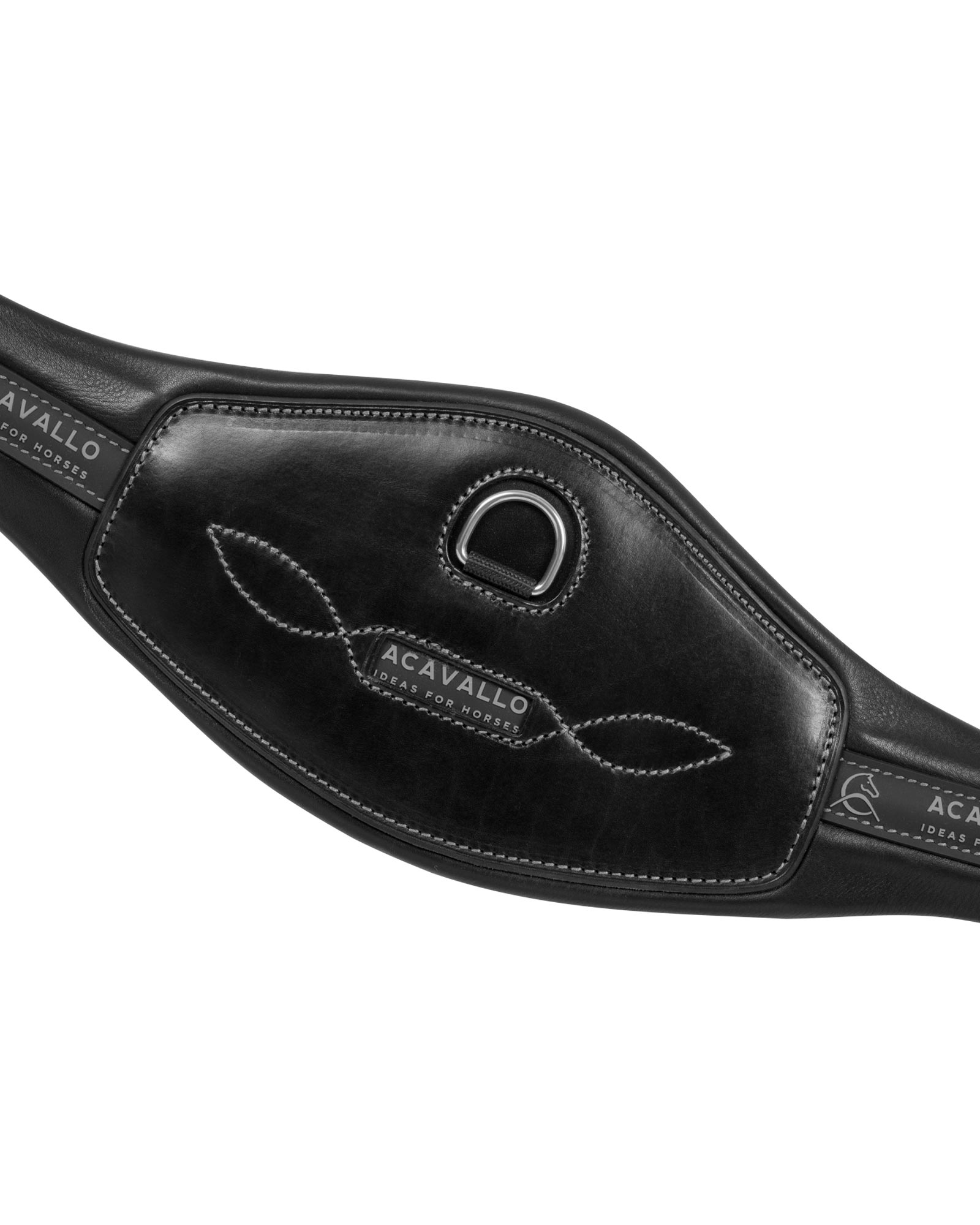 Anatomical jumping girth leather
