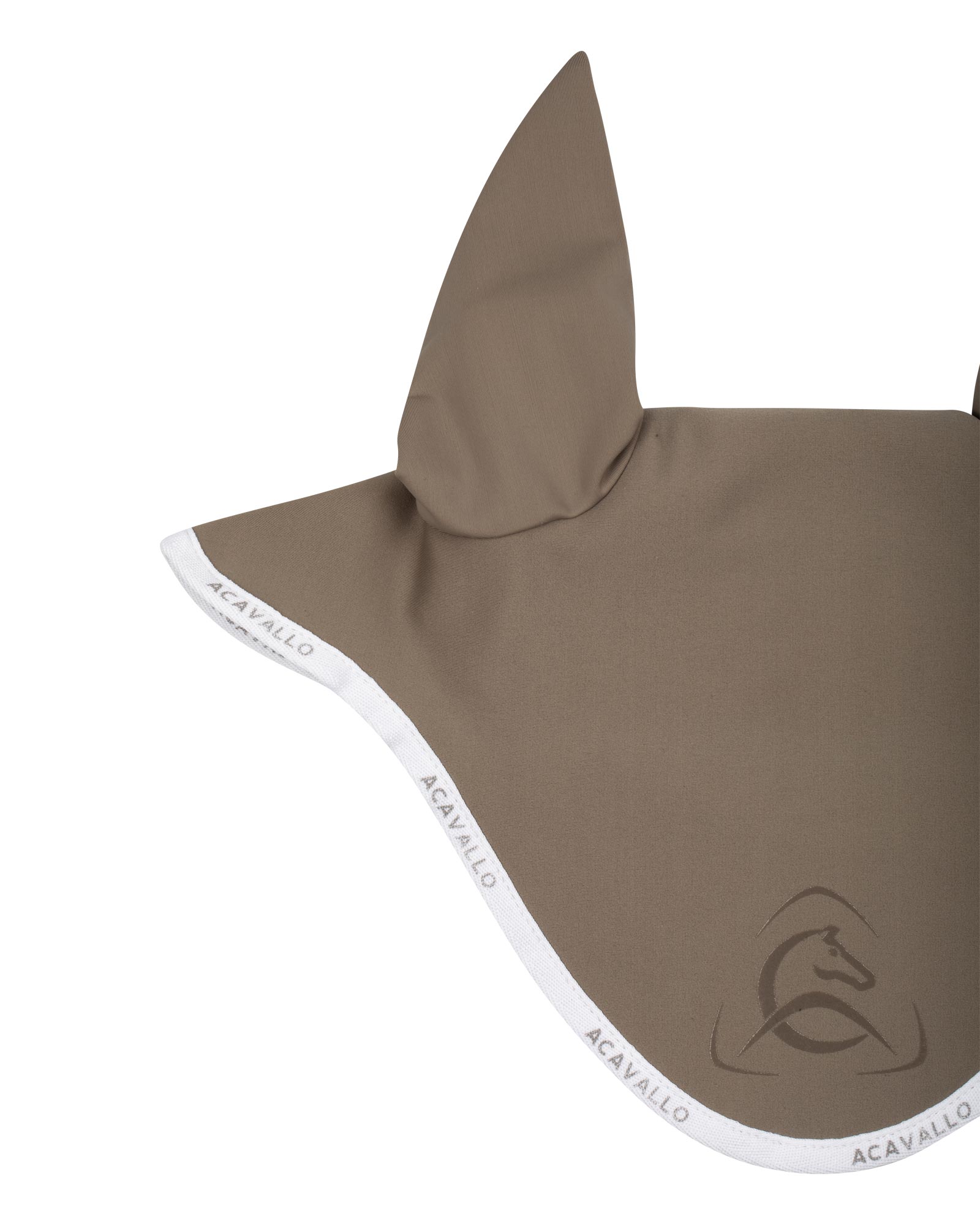 Elastane fly veil silicone logo
