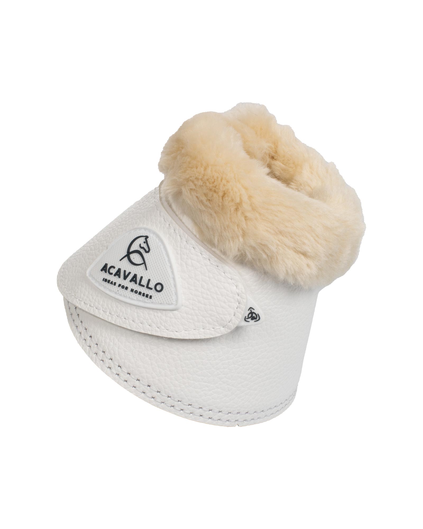 Bell boots faux sheepskin & hook-and-loop closure