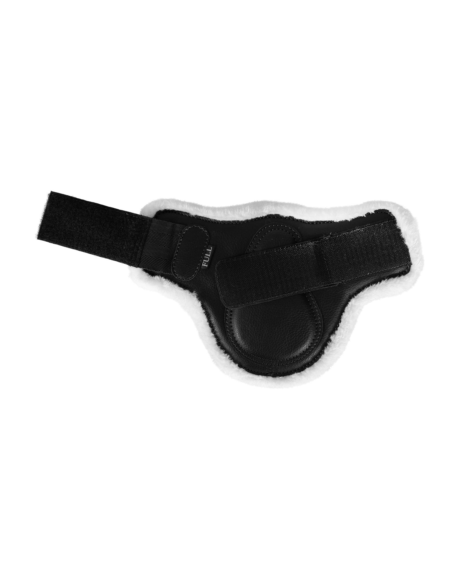 Jumping fetlock boots faux sheepskin & hook-and-loop closure