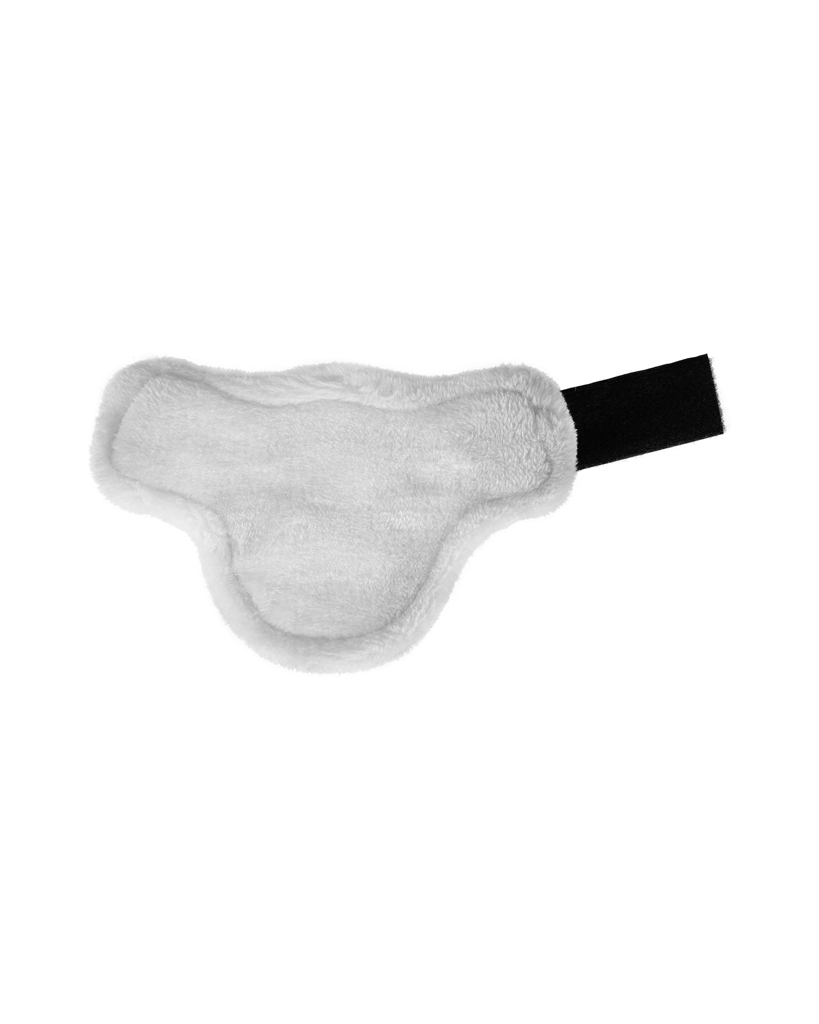 Jumping fetlock boots faux sheepskin & hook-and-loop closure