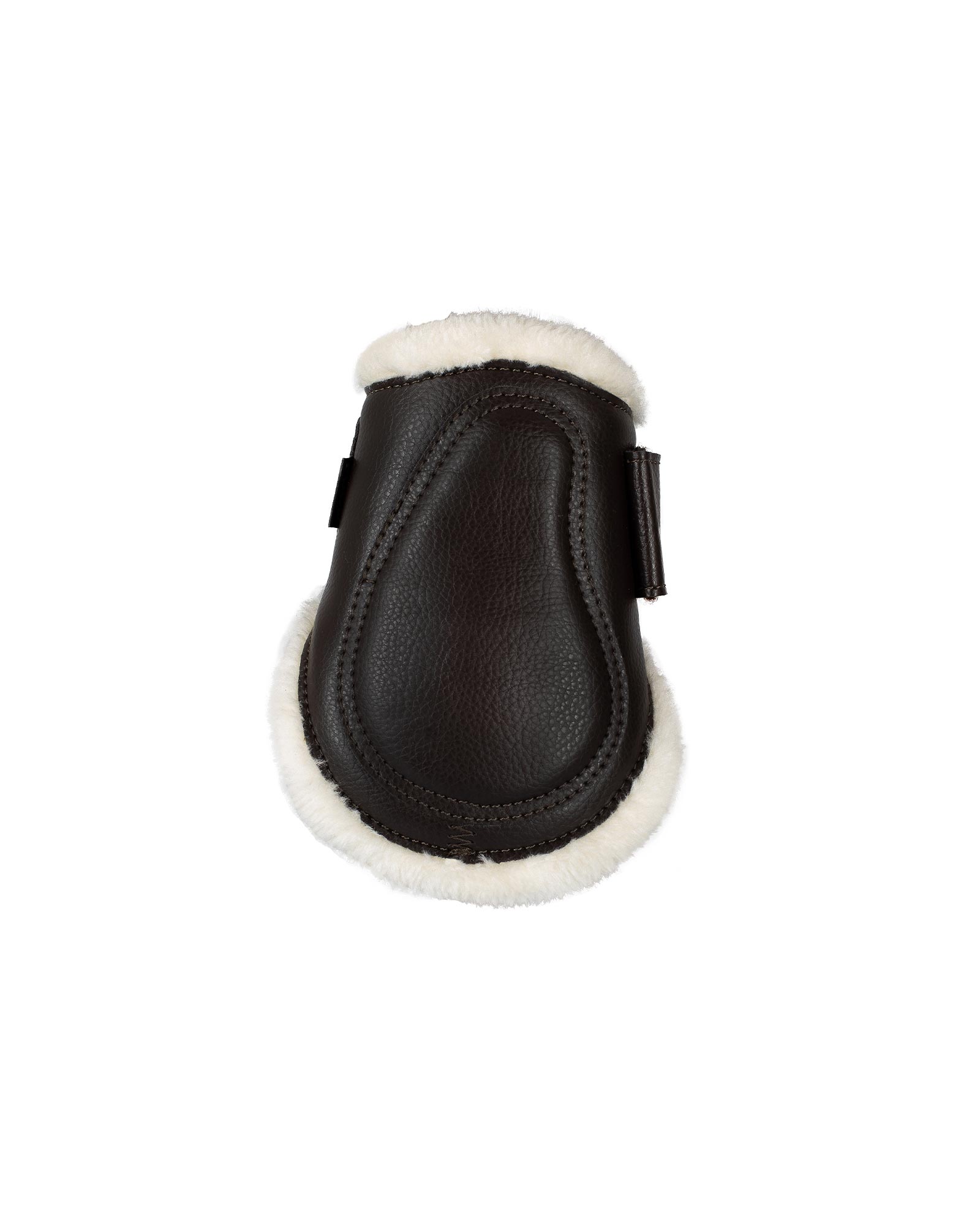 Jumping fetlock boots faux sheepskin & hook-and-loop closure
