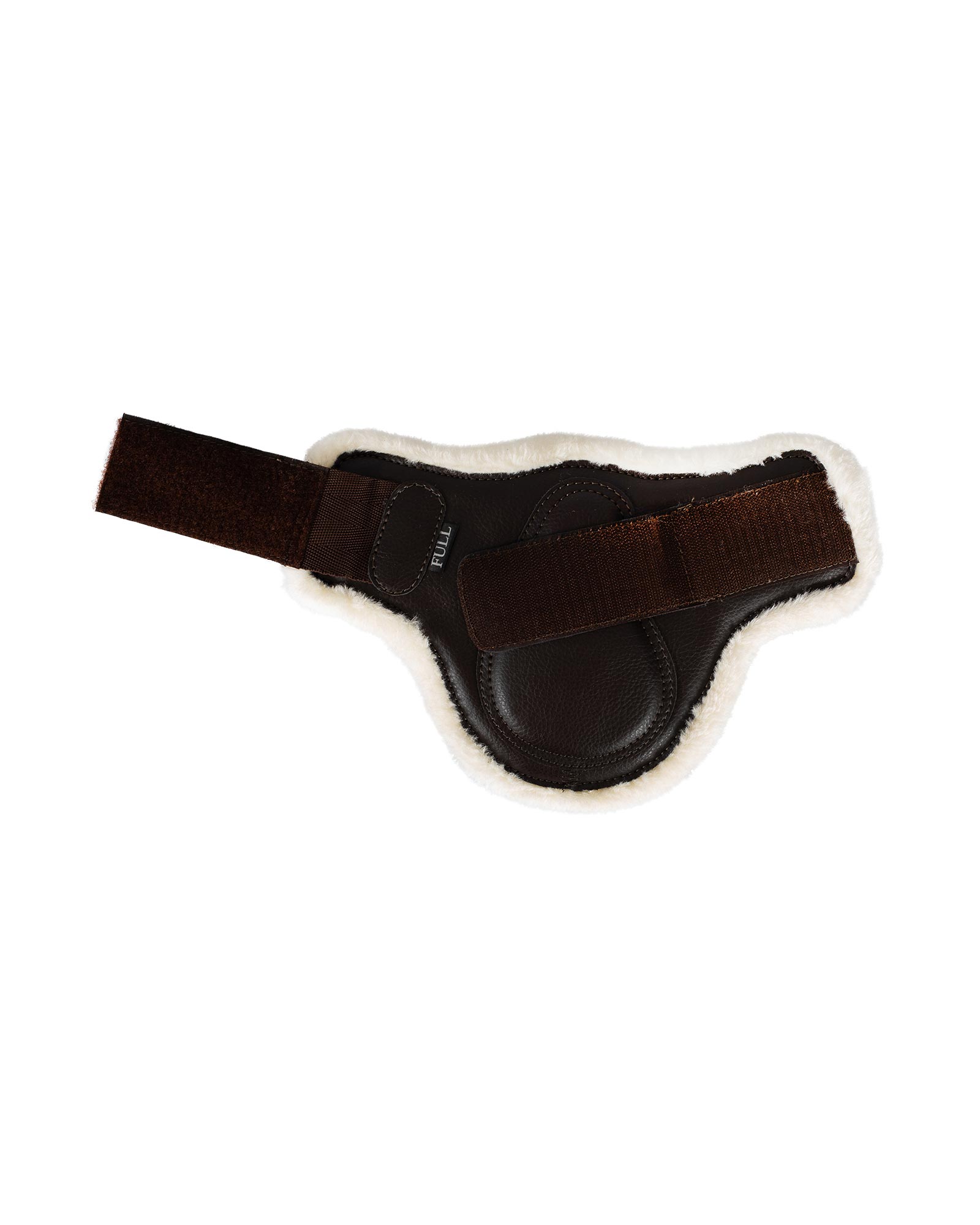 Jumping fetlock boots faux sheepskin & hook-and-loop closure