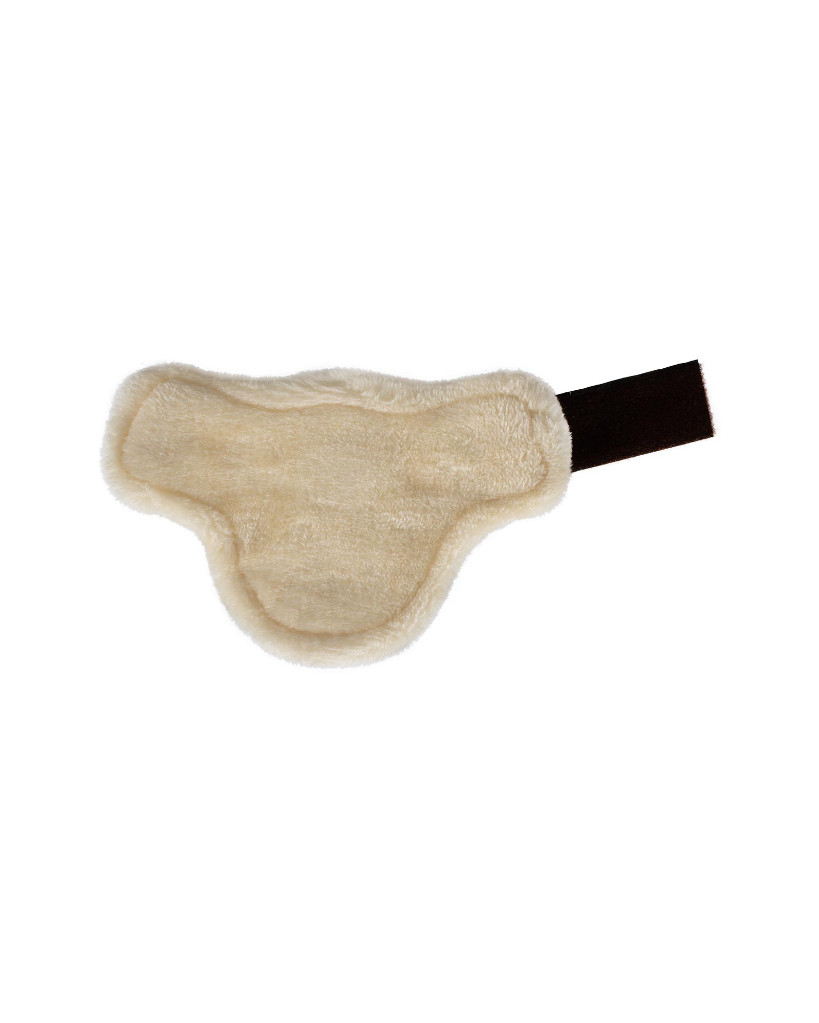 Jumping fetlock boots faux sheepskin & hook-and-loop closure