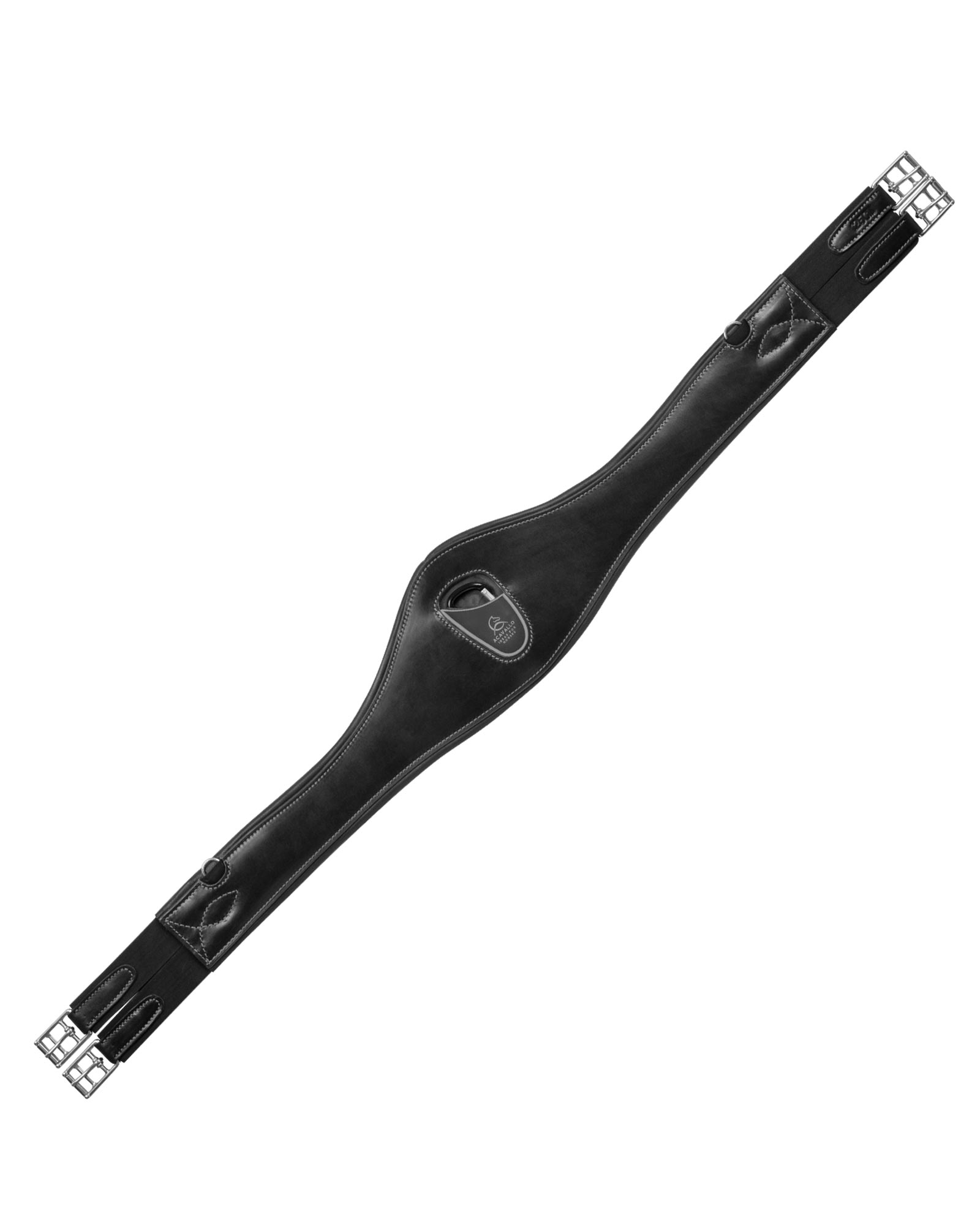 Anatomical jumping girth calfskin