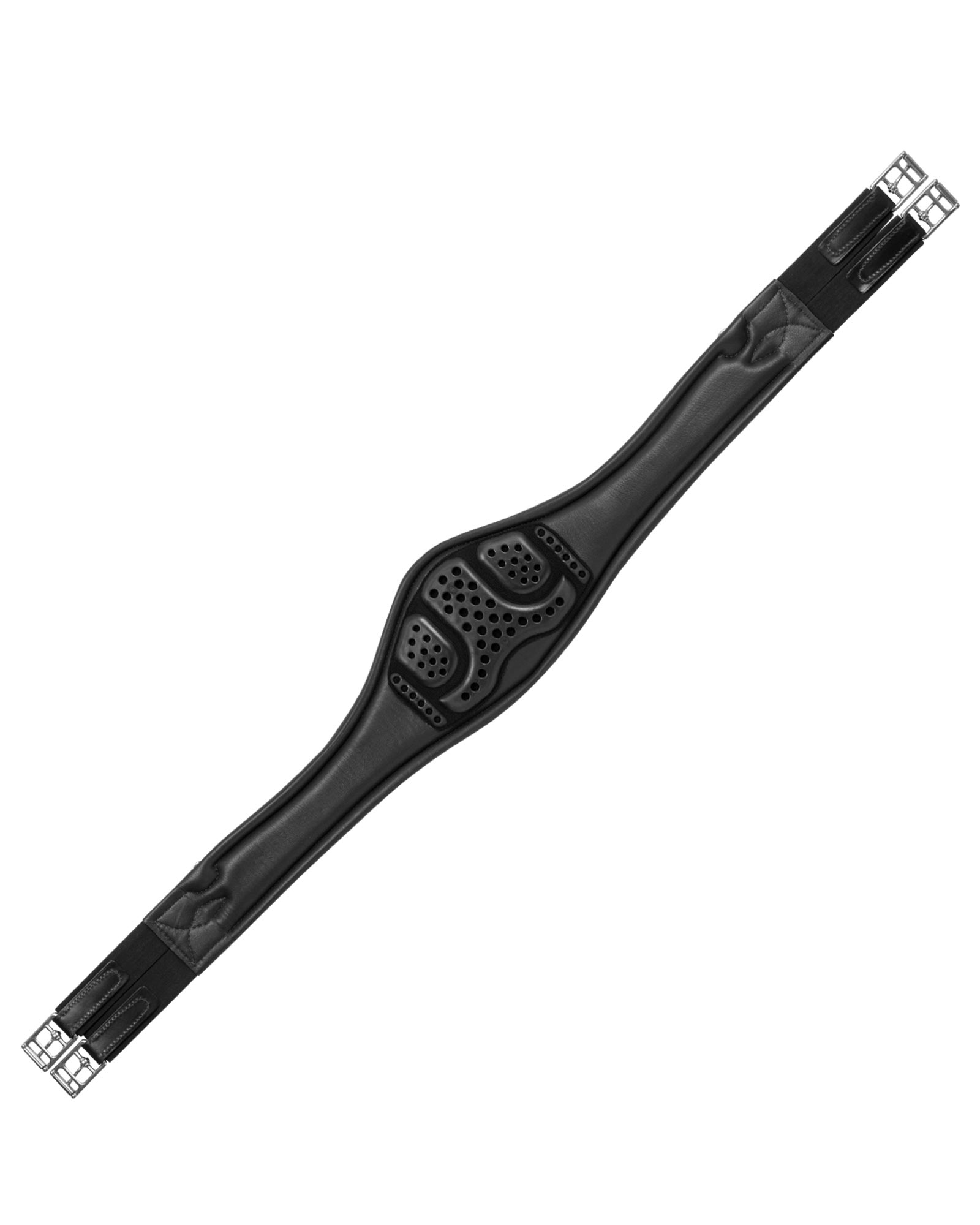 Anatomical jumping girth calfskin