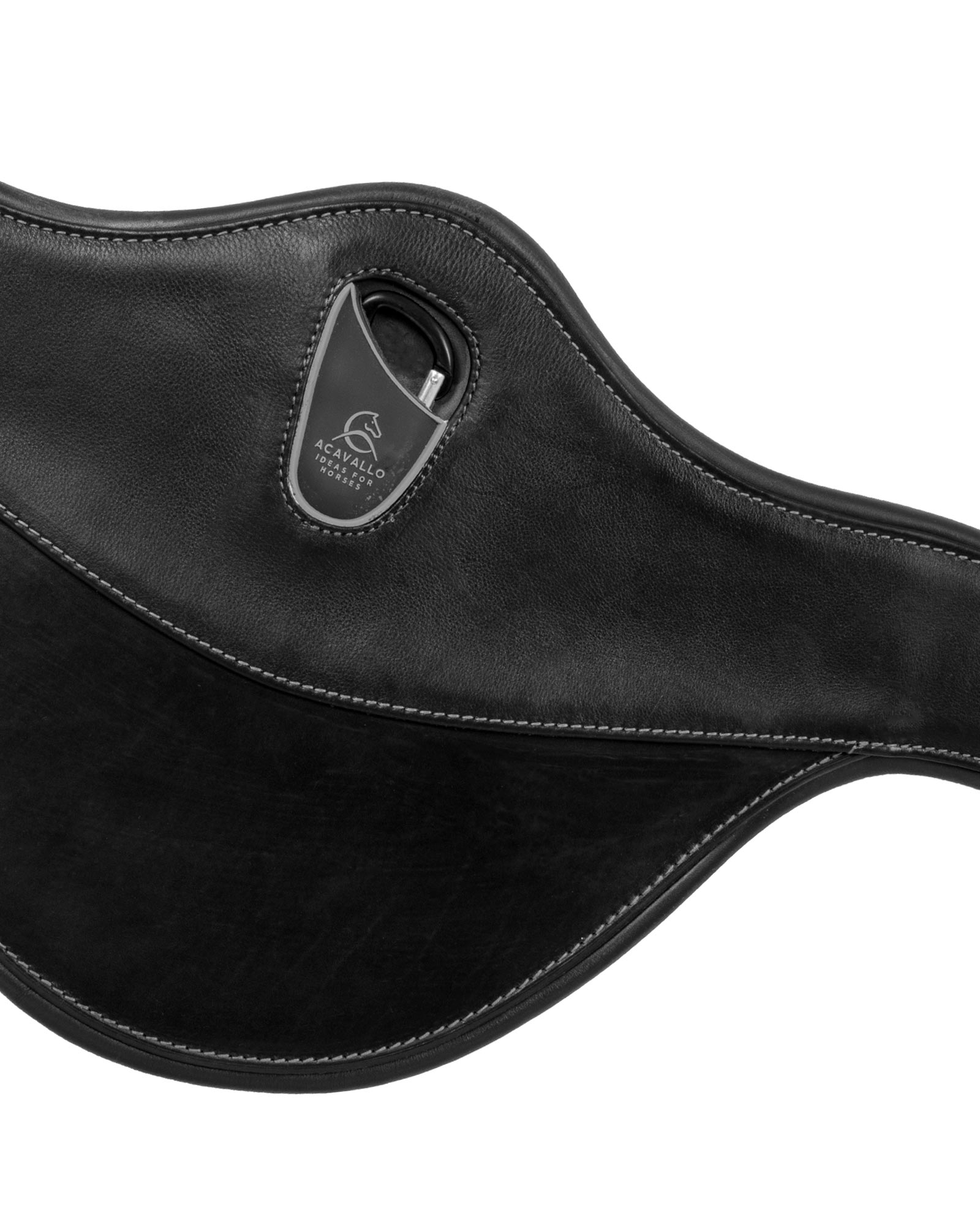 Jumping stud guard girth leather & gel