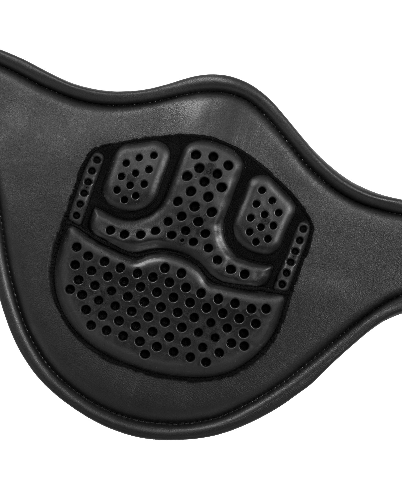 Jumping stud guard girth leather & gel