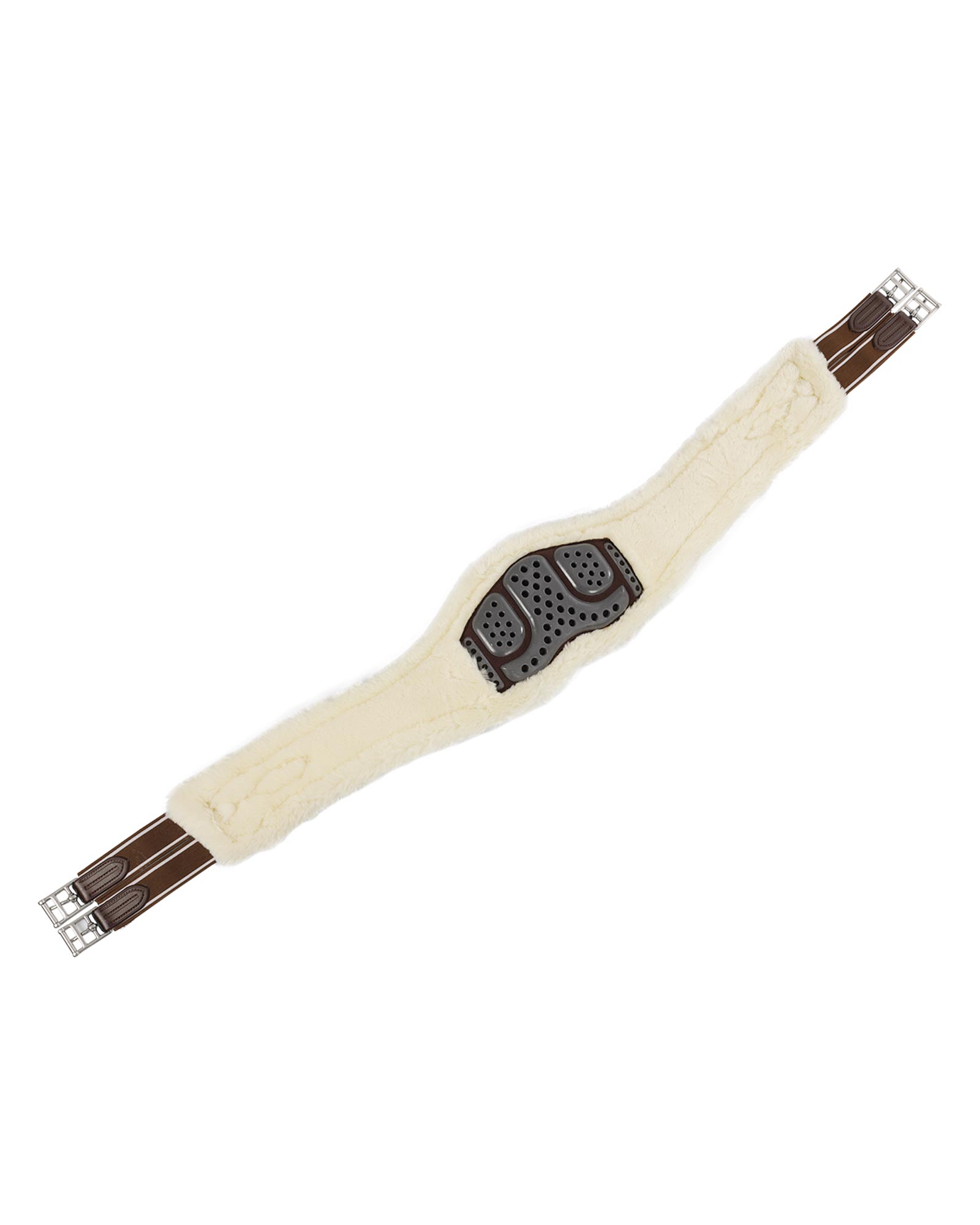 Jumping girth Classic gel PVC detachable faux sheepskin