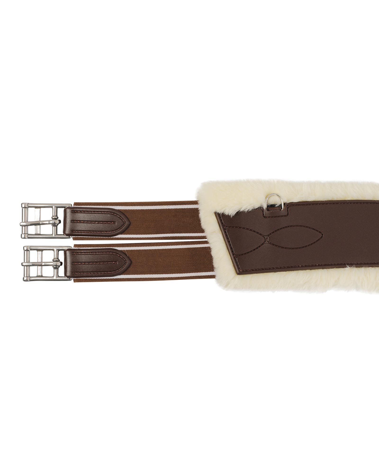 Jumping girth Classic gel PVC detachable faux sheepskin