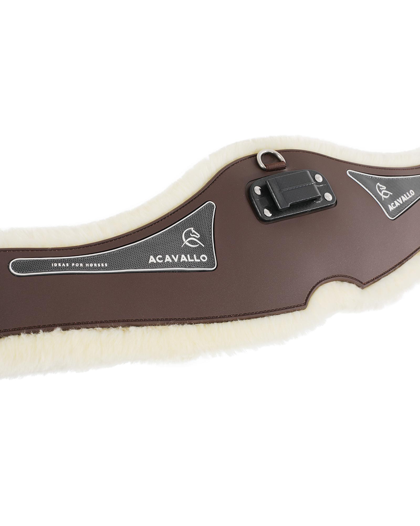 Jumping girth Classic gel PVC detachable faux sheepskin
