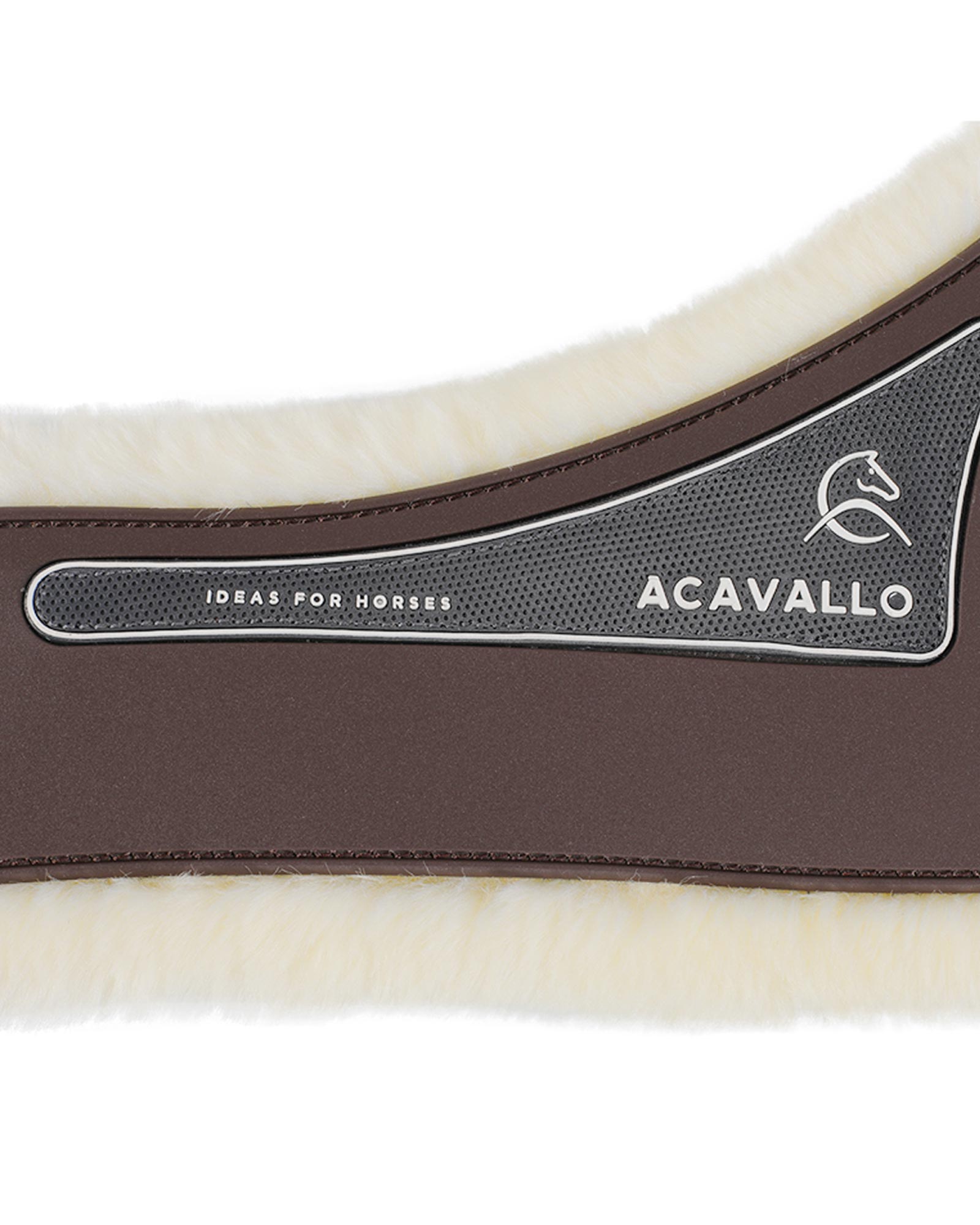 Jumping girth Classic gel PVC detachable faux sheepskin