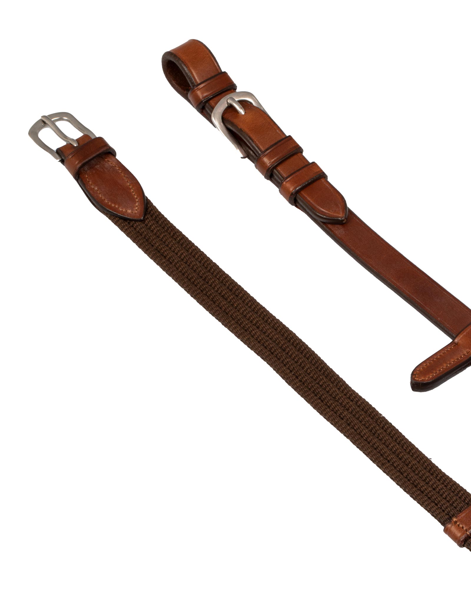 Nylon reins leather loops