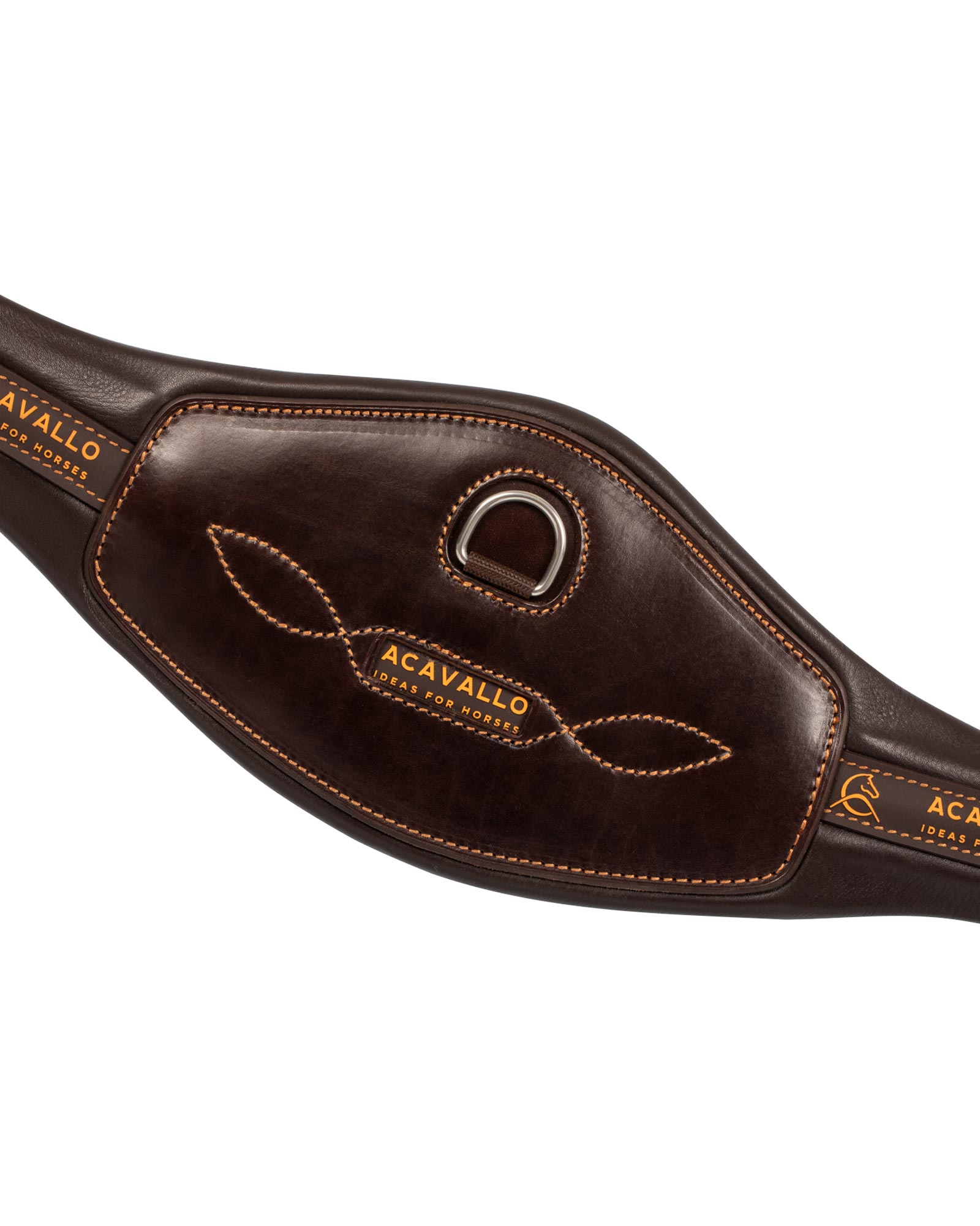 Anatomical jumping girth leather