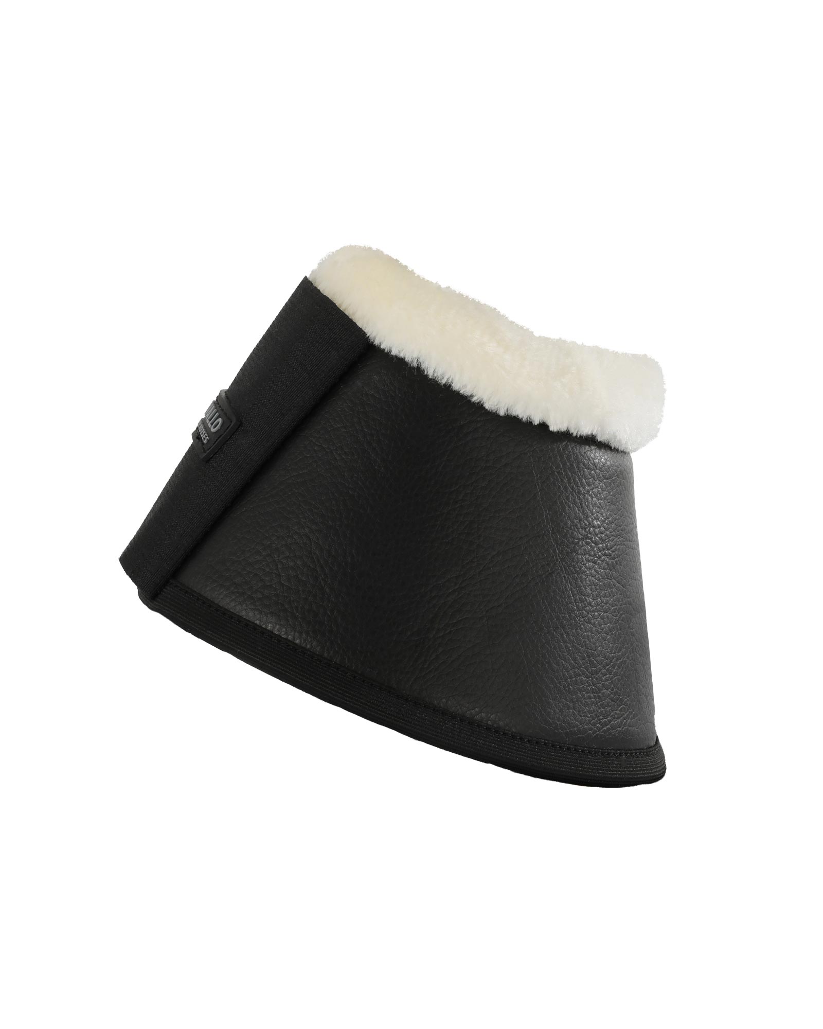 Eco-leather bell boots faux sheepskin & hook-and-loop closure