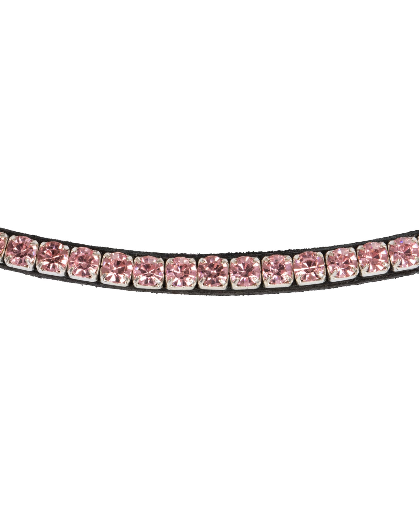 Browband calfskin & round crystals