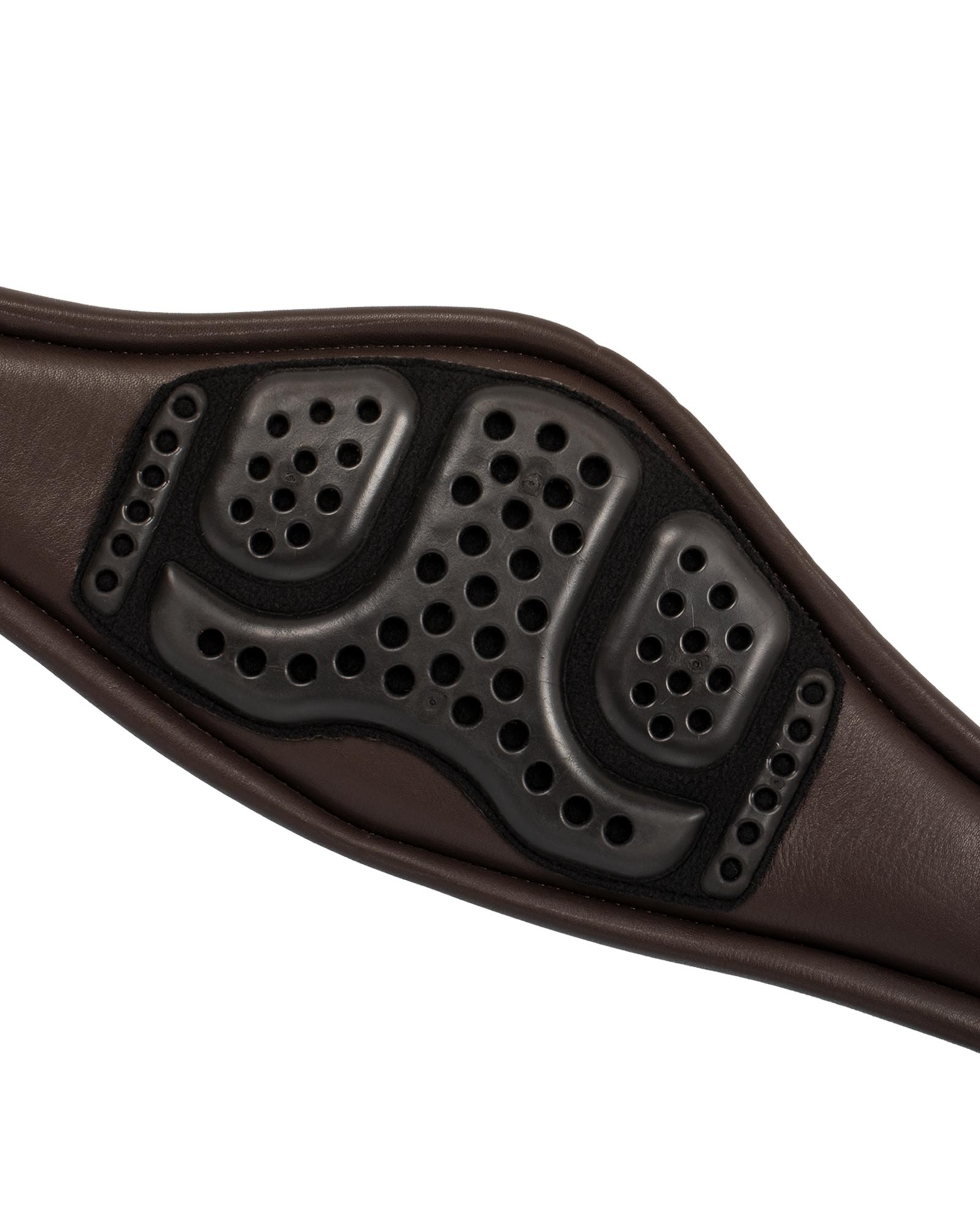 Anatomical jumping girth calfskin