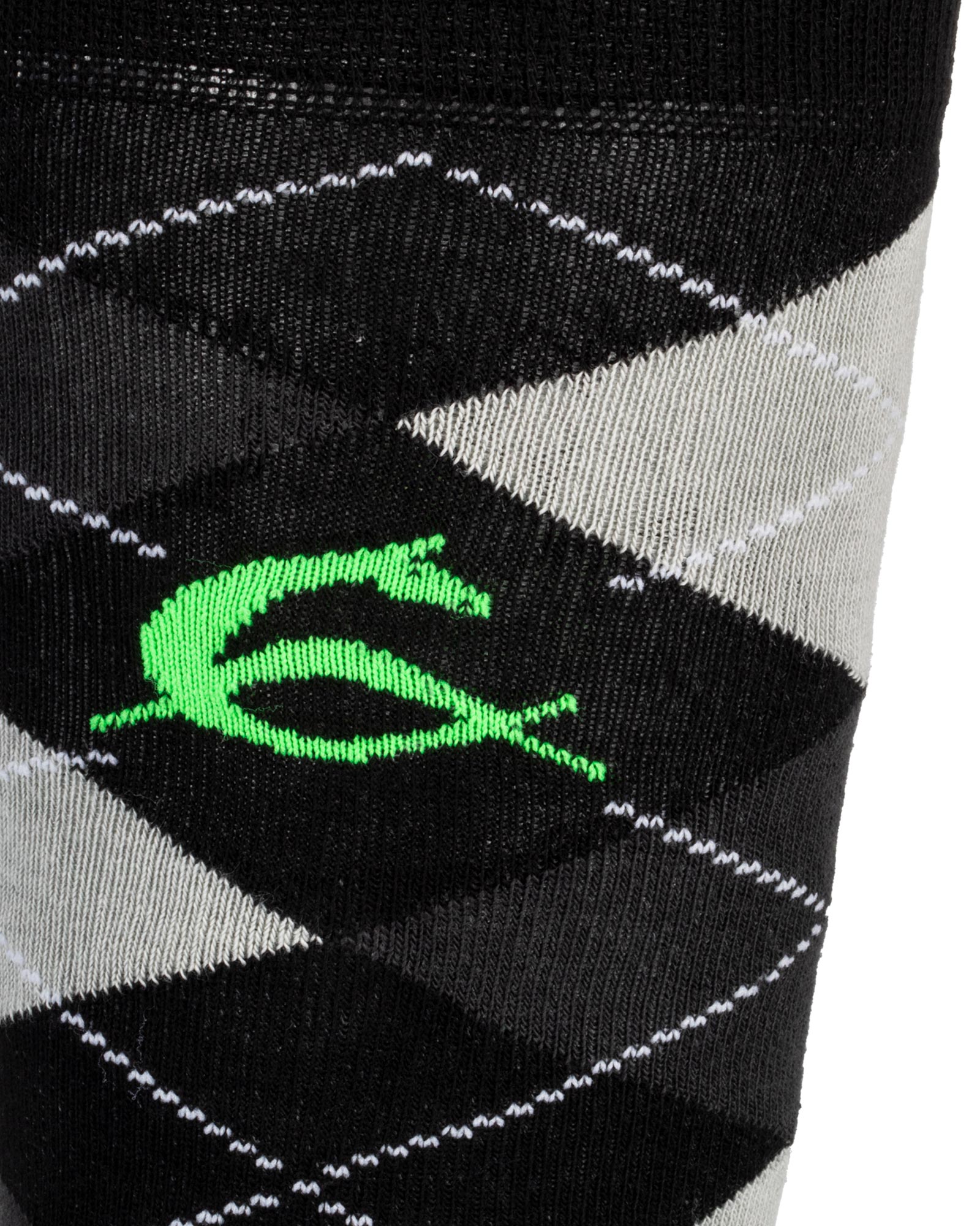 Diamond pattern cotton socks