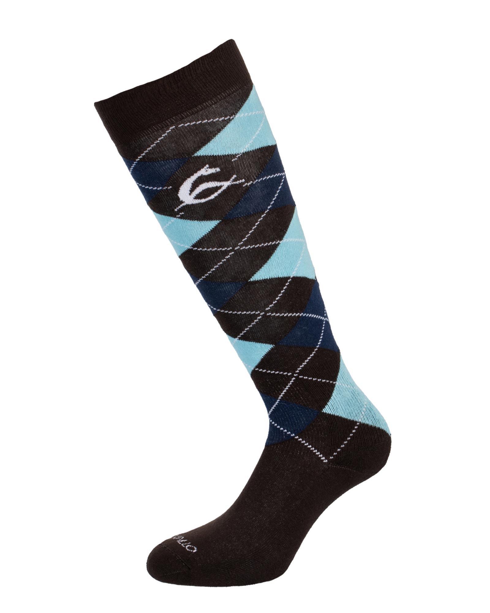 Diamond pattern cotton socks