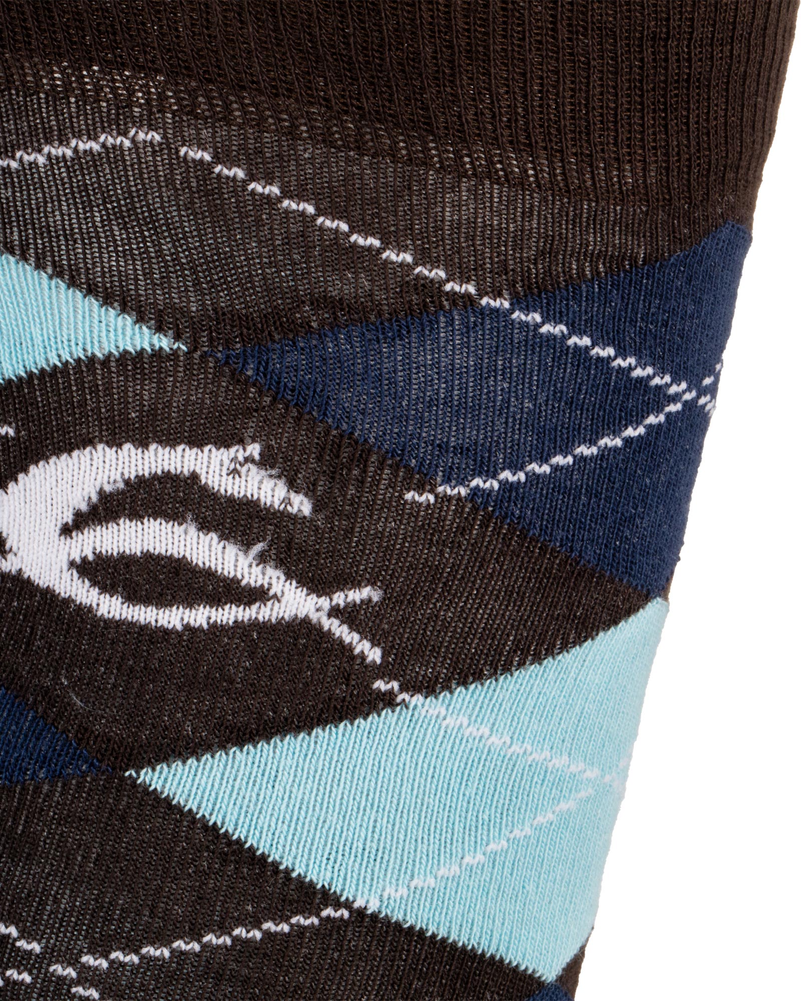 Diamond pattern cotton socks