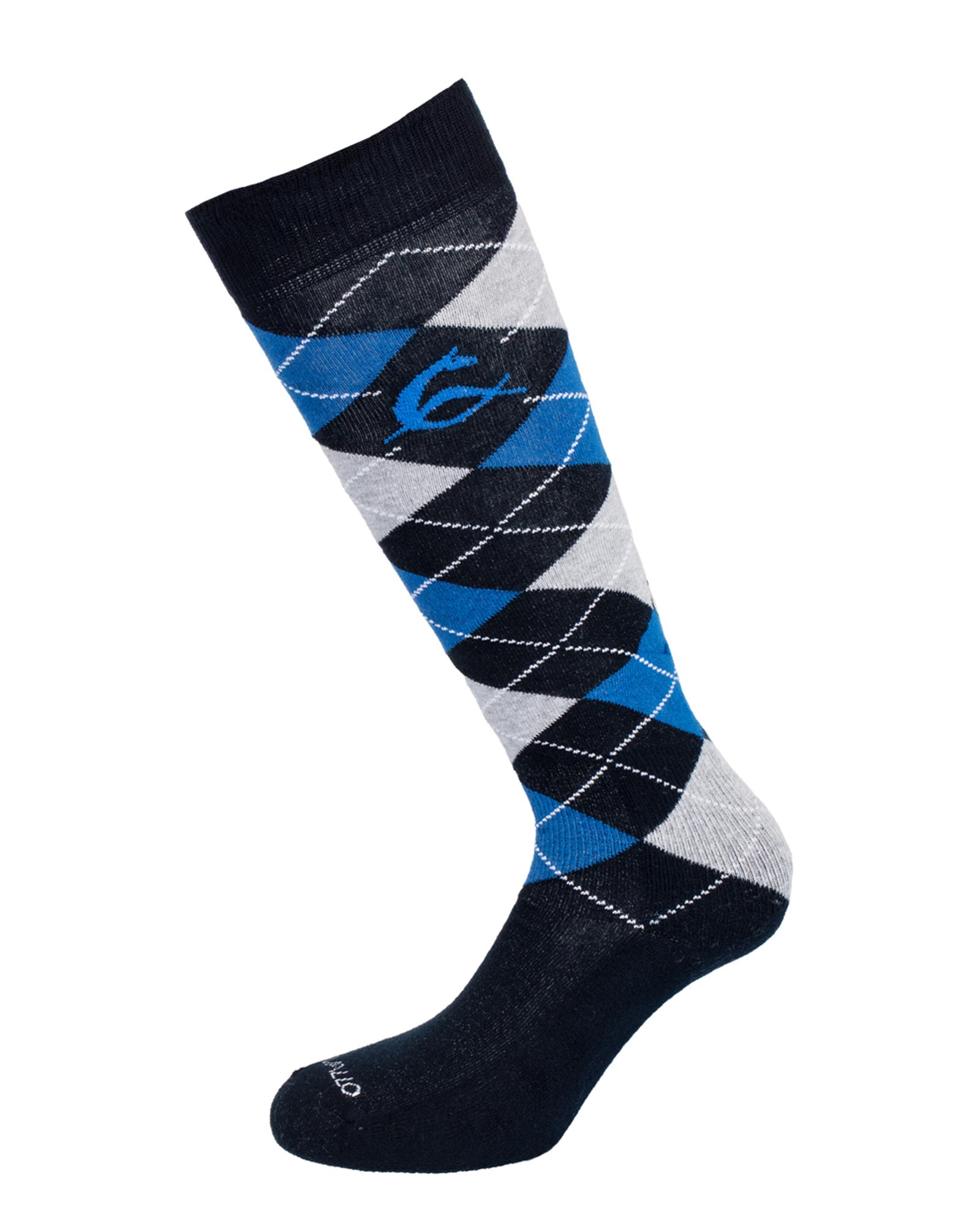Diamond pattern cotton socks