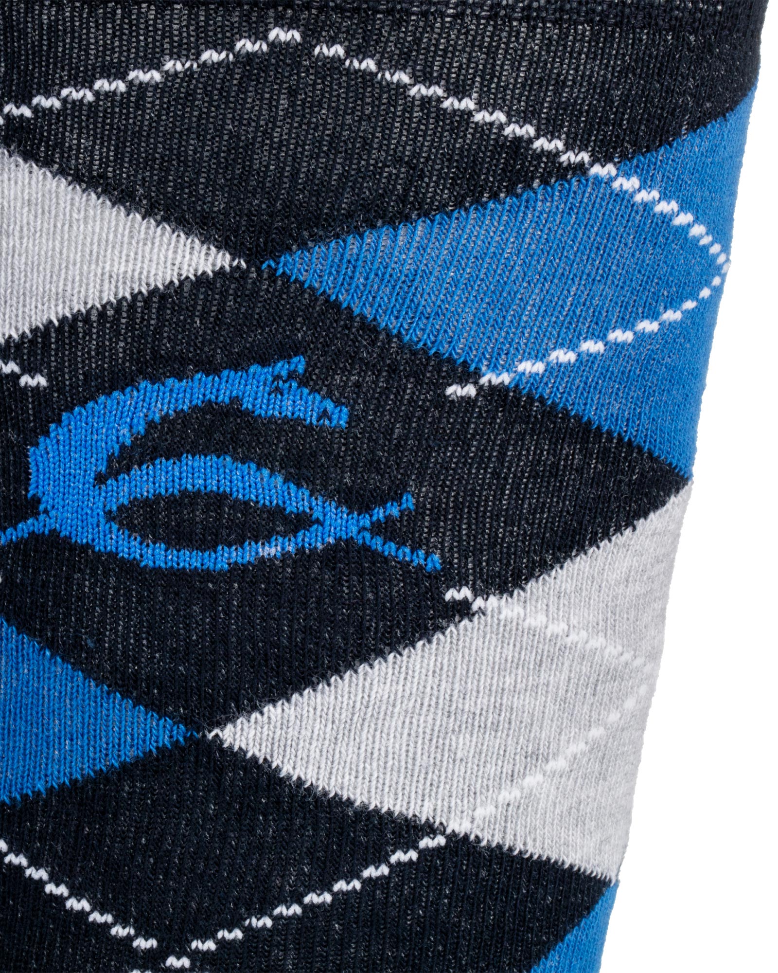 Diamond pattern cotton socks