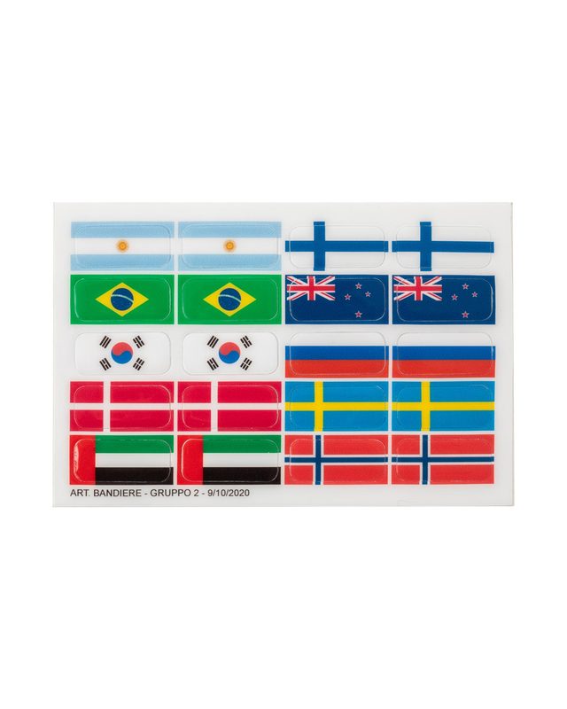 Flag stickers set for Opera stirrups