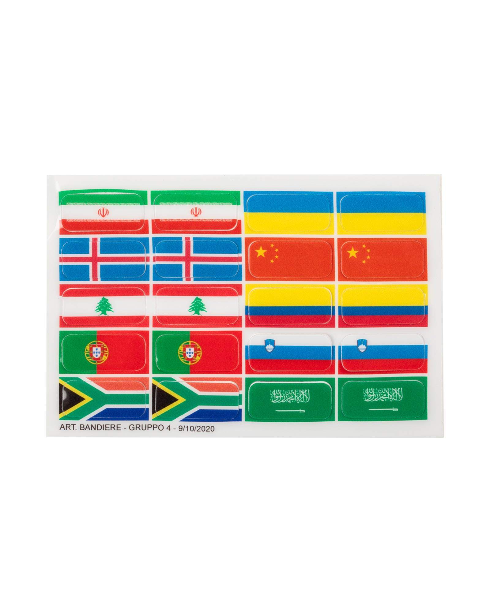 Flag stickers set for Opera stirrups