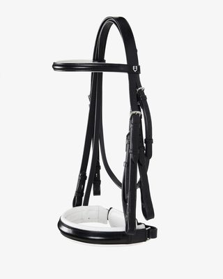 Dressage smooth leather bridle