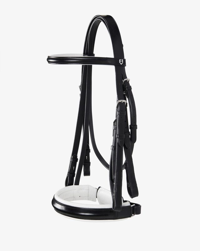 Dressage smooth leather bridle