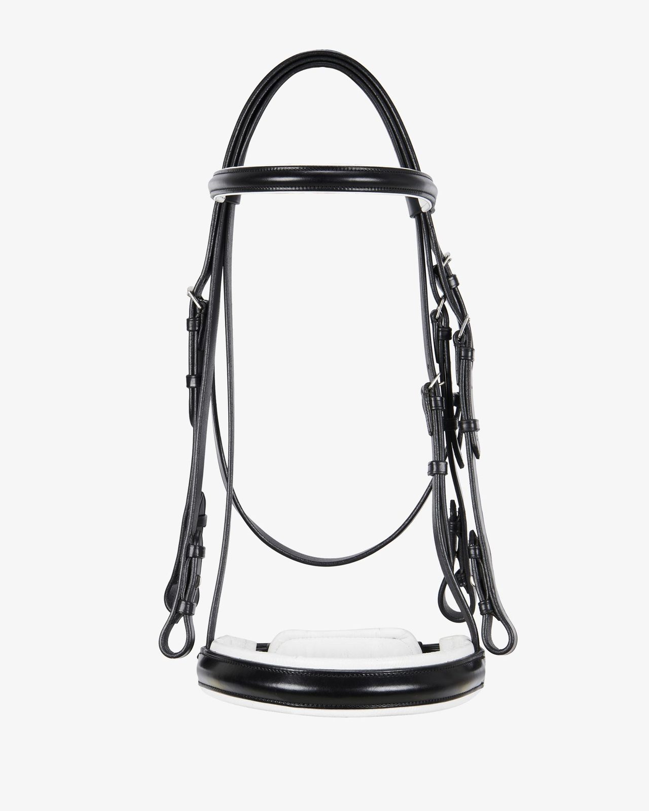 Dressage smooth leather bridle