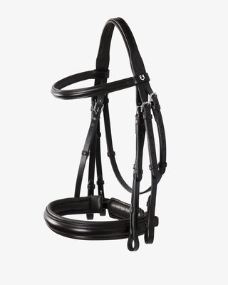 Leather dressage bridle without reins