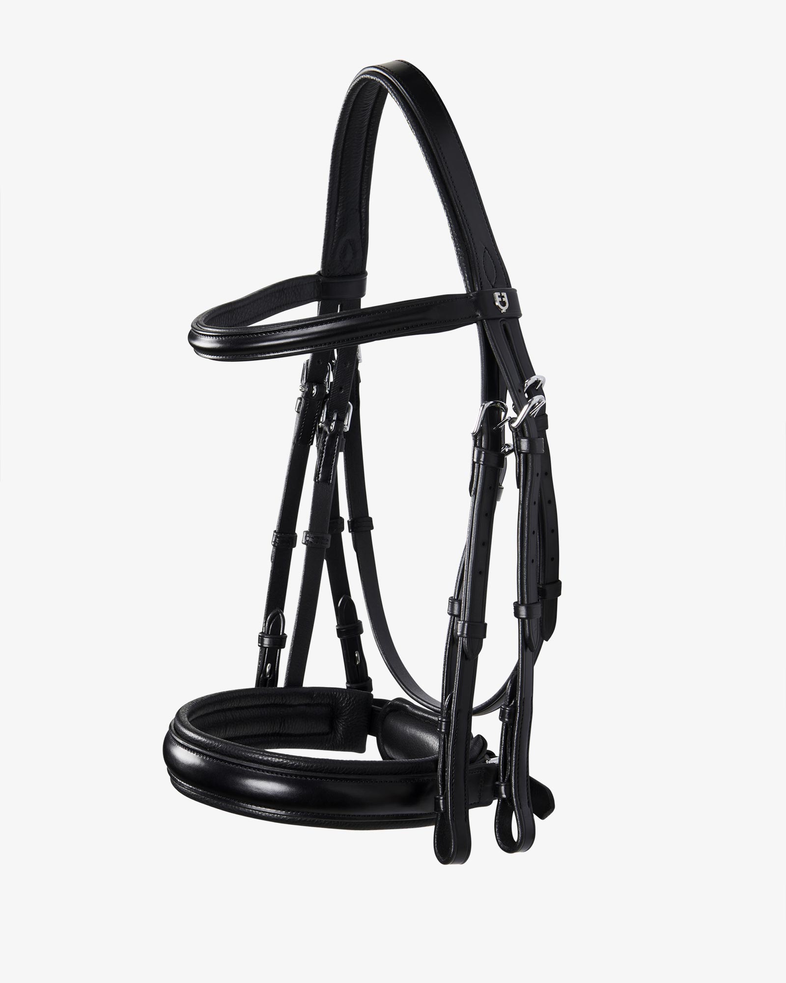 Leather dressage bridle without reins